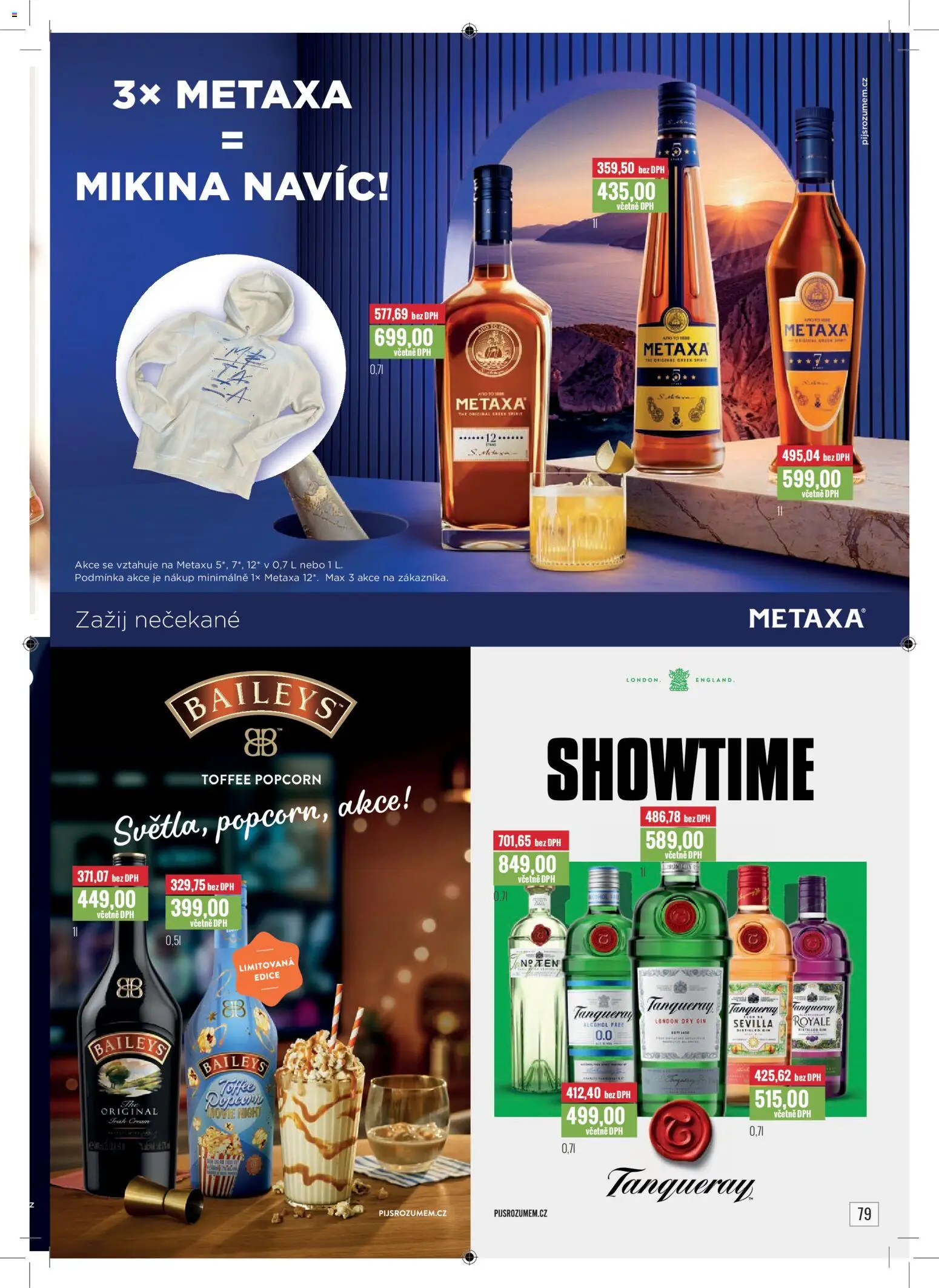 Ratio leták od 01.12.2025 | Strana: 79 | Produkty: Mikina, Dry gin, Baileys, Metaxa 12