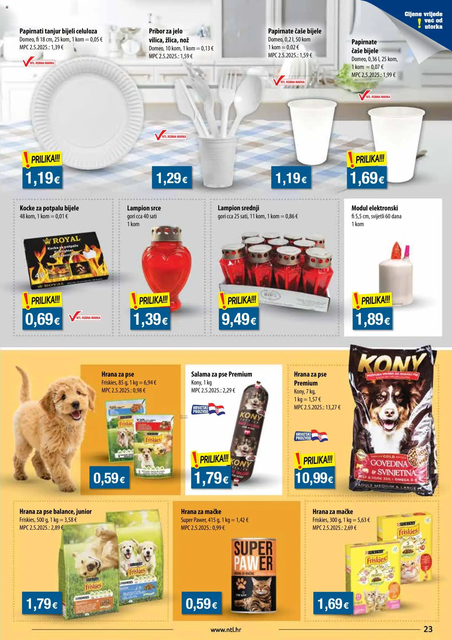 NTL katalog | vrijedi od 26.11.2025 | Stranica: 23 | Proizvodi: Kocke za potpalu, Salama, Nož, Lampion