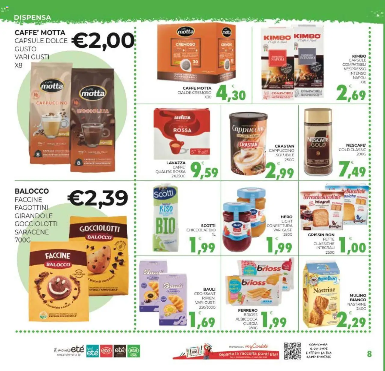 Volantino Eté del 19.09.2025 | Pagina: 8 | Prodotti: Caffè, Riso, Tè, Croissant