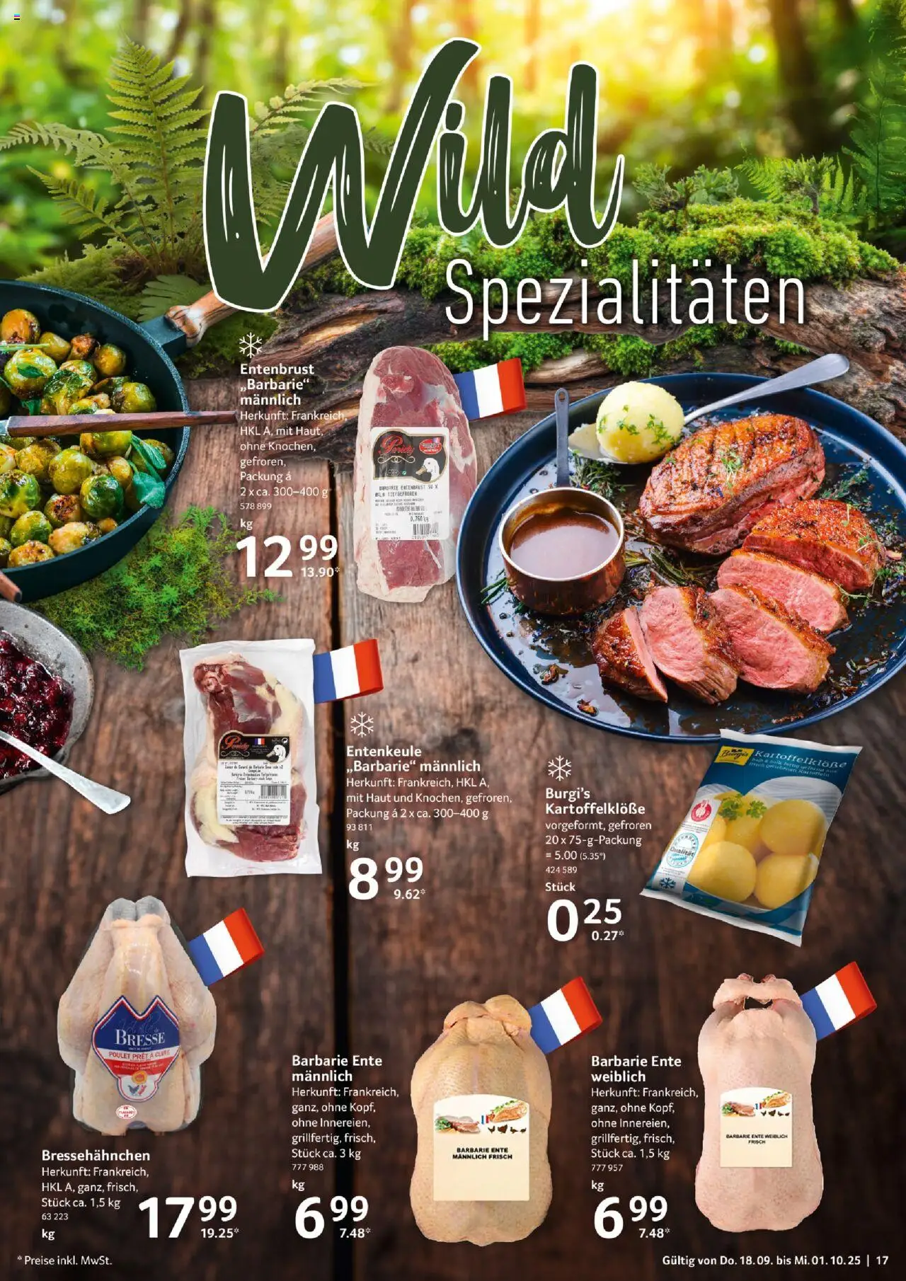 Selgros Gastronomie – gültig ab 18.09.2025 | Seite: 17 | Produkte: Ente