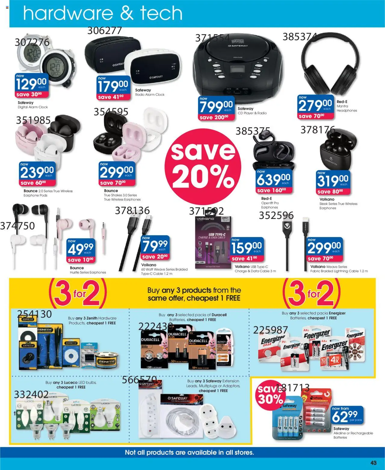 New Clicks catalogue – valid from 09.09.2025 | Page: 43 | Products: Data, Lightning cable, Player, Cable