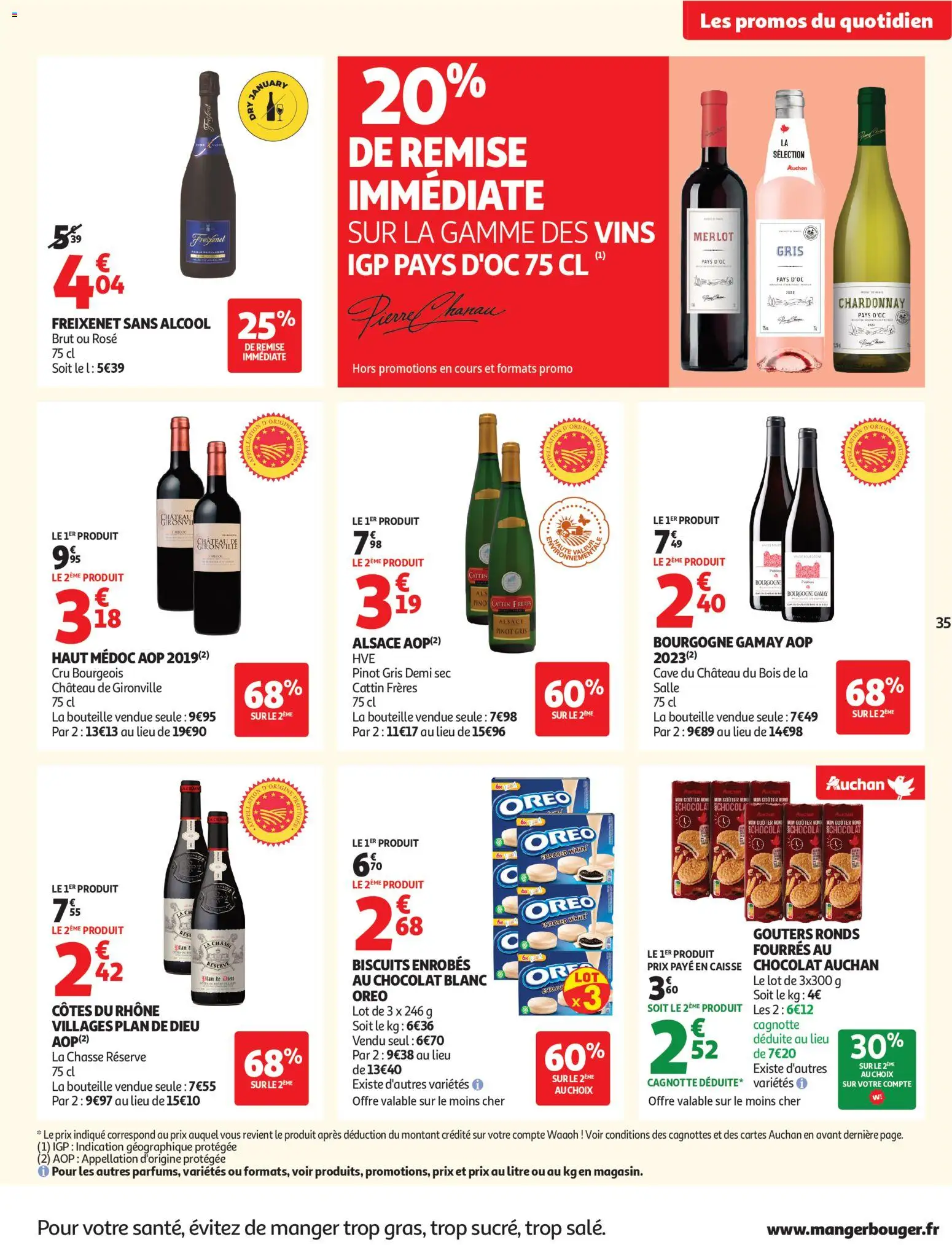 {H1} | Page: 35 | Produits: Alcool, Chocolat, Freixenet, Biscuits