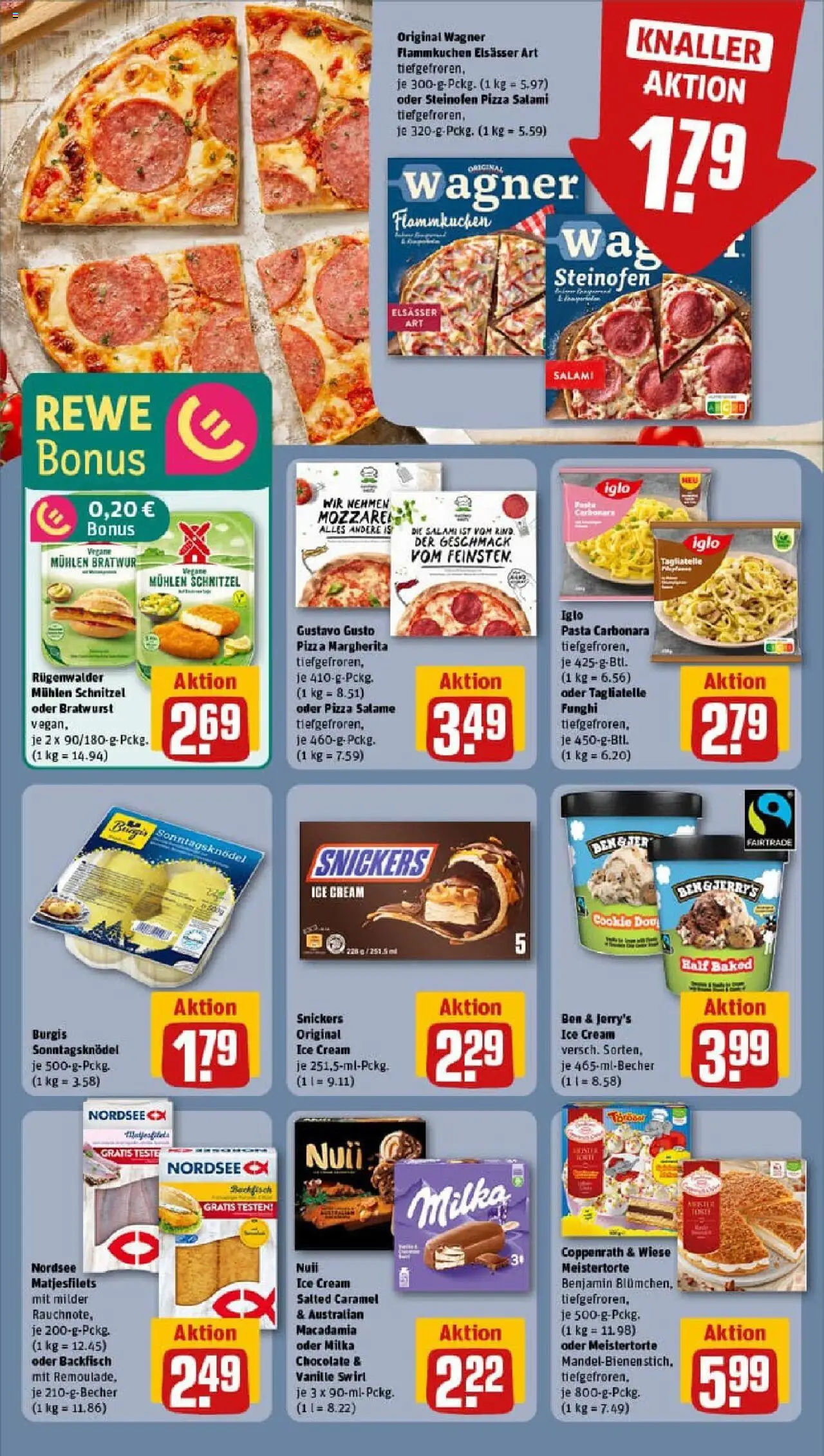 Rewe prospekt Dresden	 – gültig ab 07.09.2025 | Seite: 14 | Produkte: Bratwurst, Pasta, Salami, Pizza