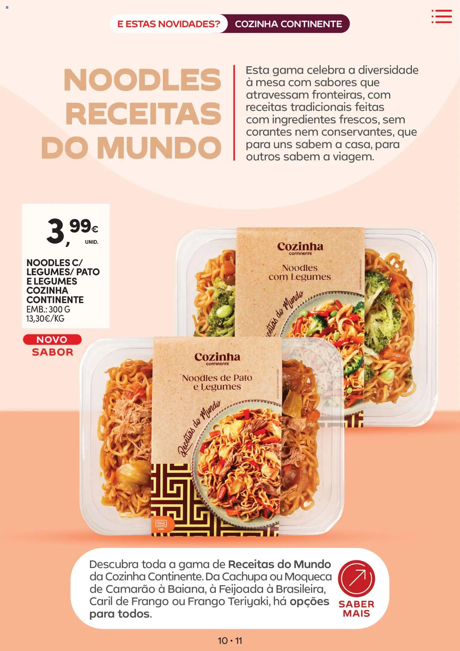 Continente - Novidades de que toda a gente gosta │ válido de 10.02.2026 | Página: 11 | Produtos: Frango, Camarão, Mesa