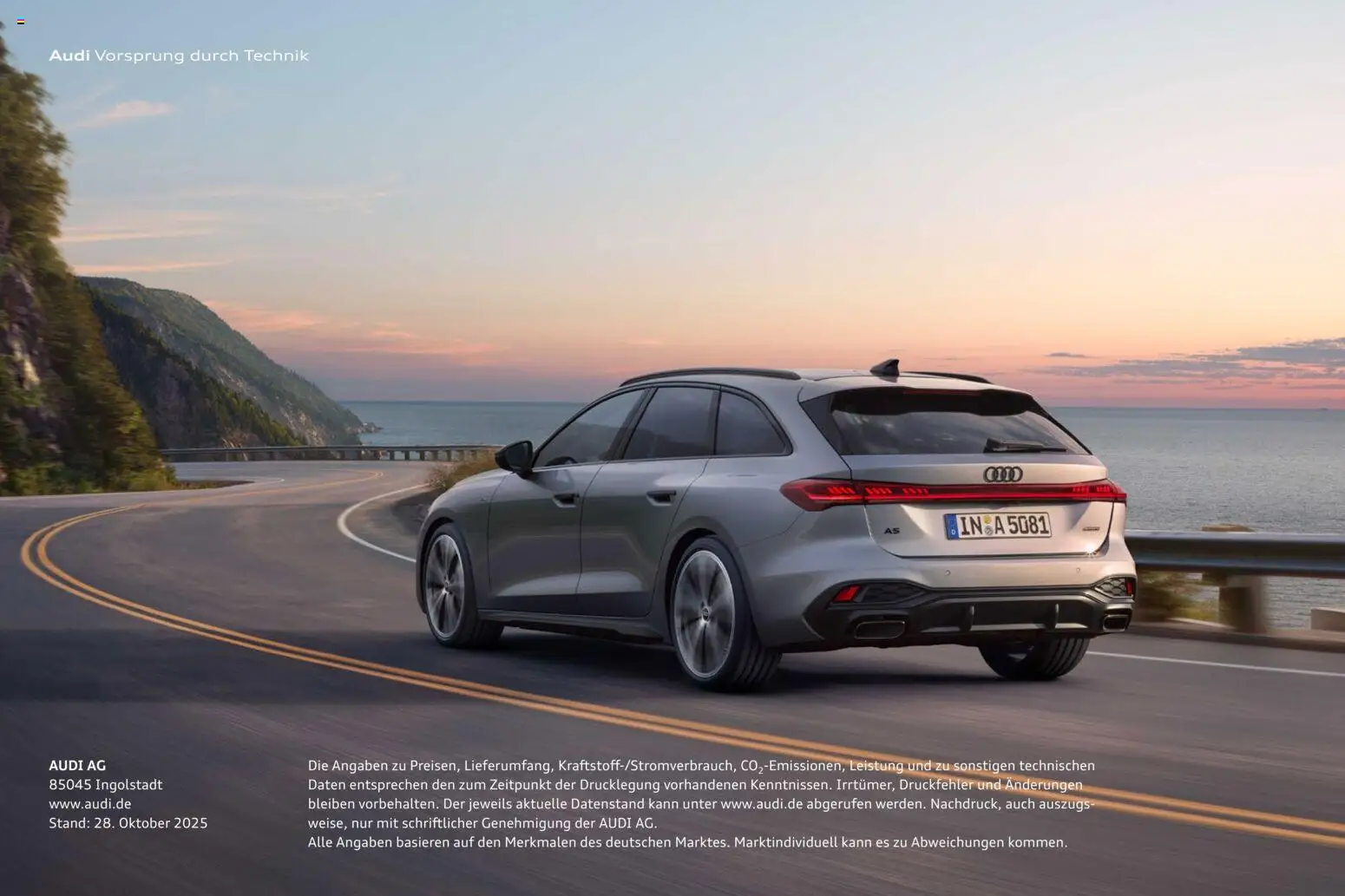 Audi A5 – gültig ab 28.10.2025 | Seite: 184