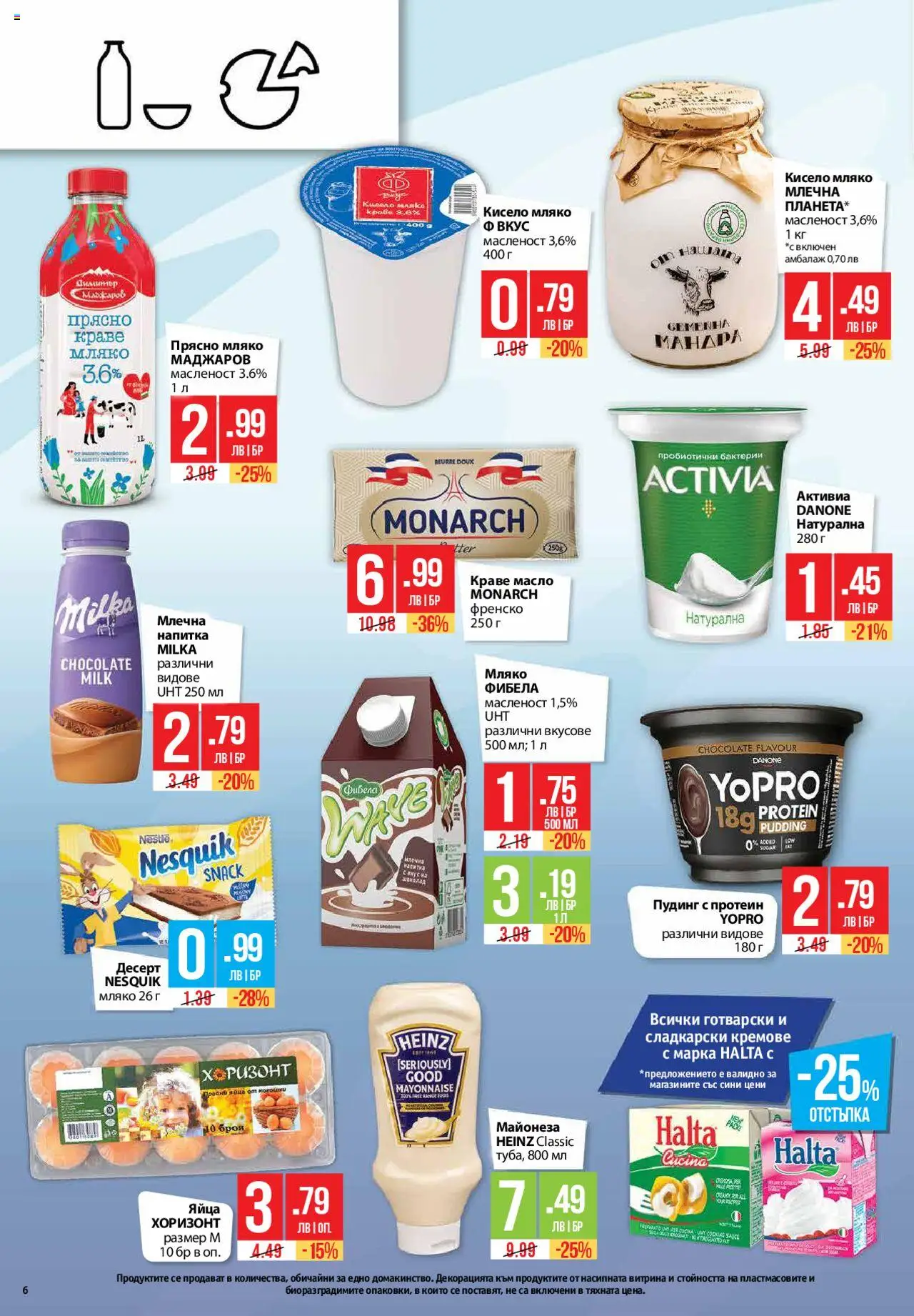  | Страница: 6 | Продукти: Масло, Мляко, Яйца, Млечна напитка