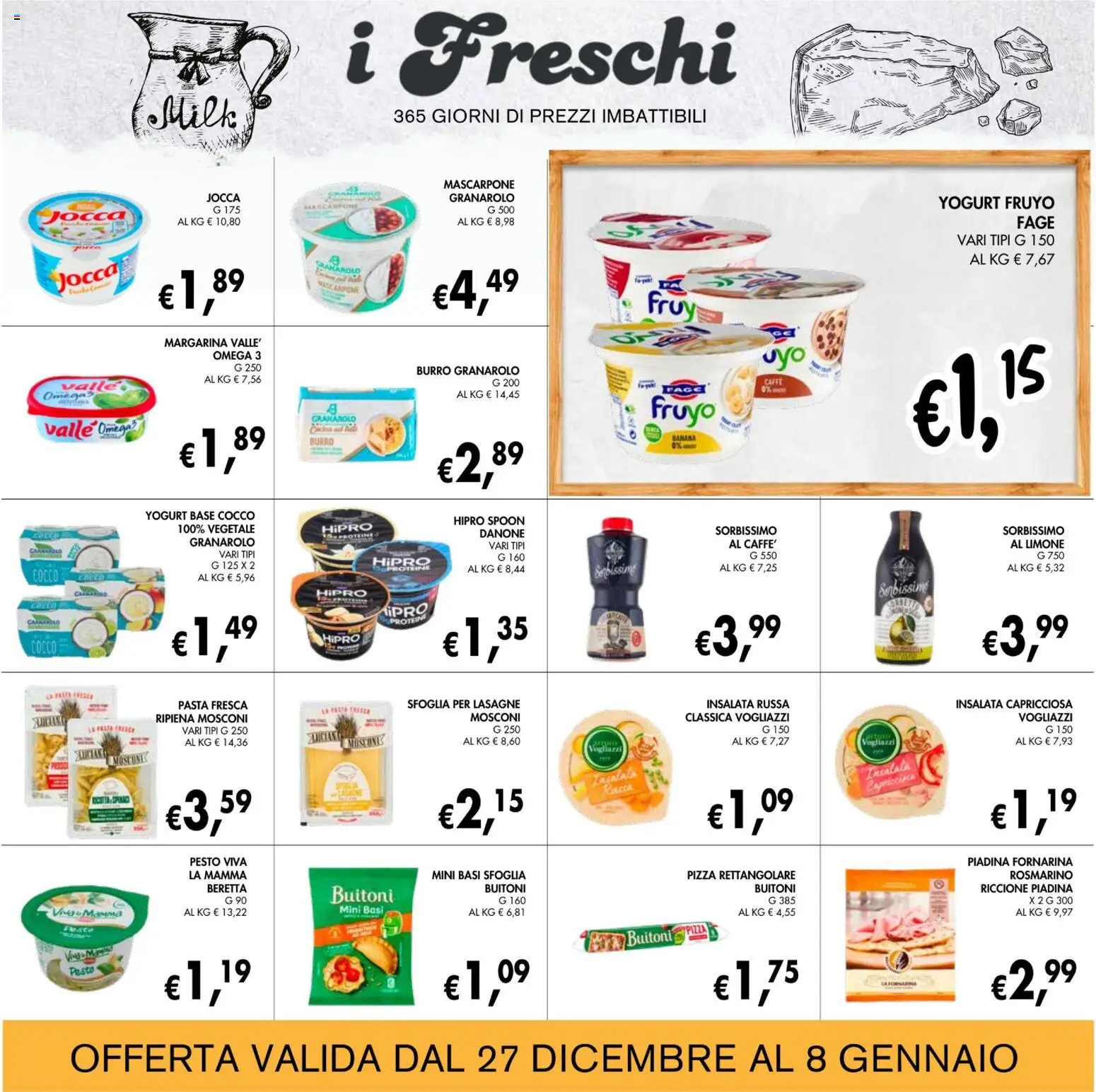 Volantino Coal del 27.12.2025 | Pagina: 9 | Prodotti: Insalata, Limone, Burro, Mascarpone