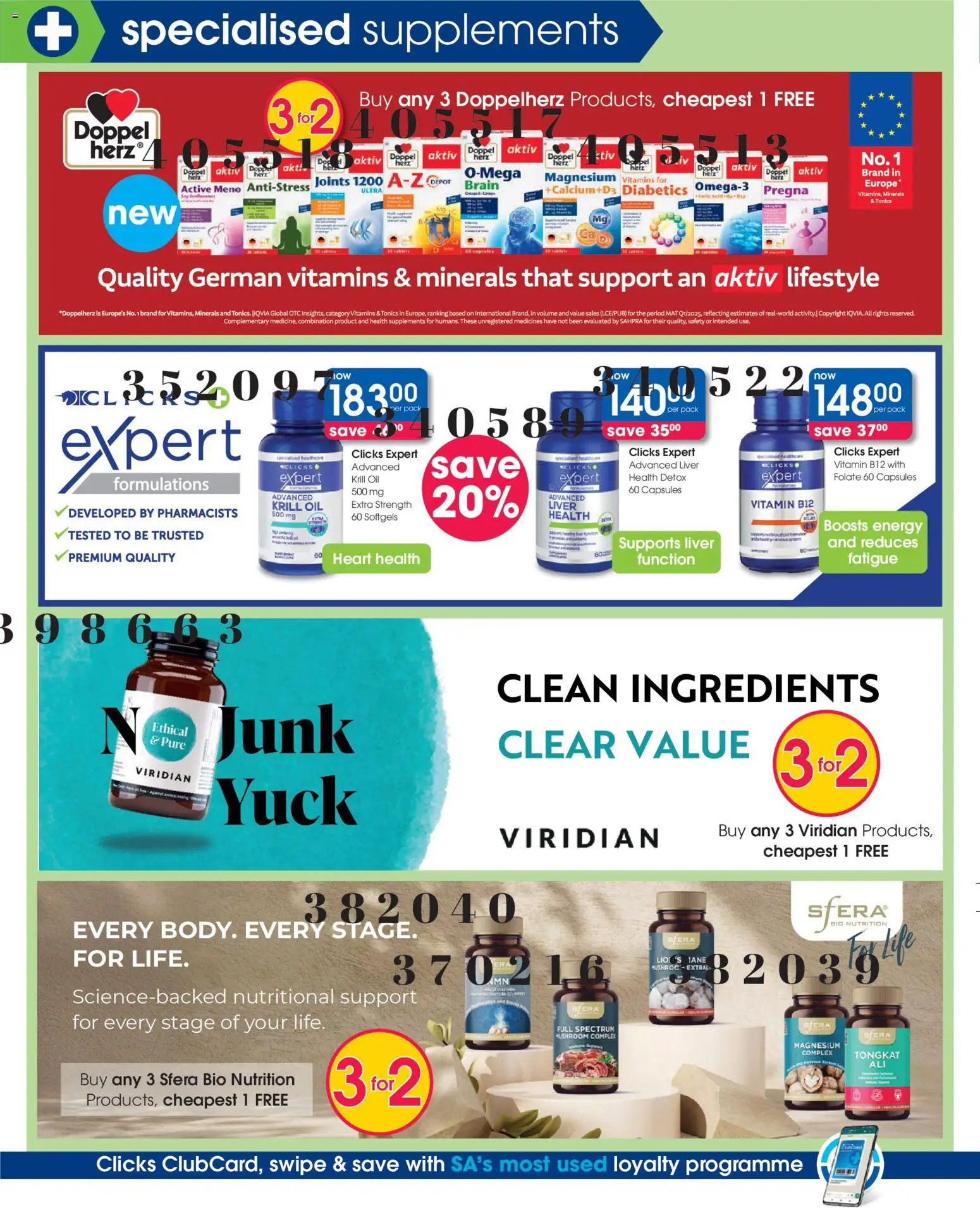 New Clicks catalogue – valid from 23.04.2026 | Page: 14 | Products: Drone, Vitamins, Oil, Supplements