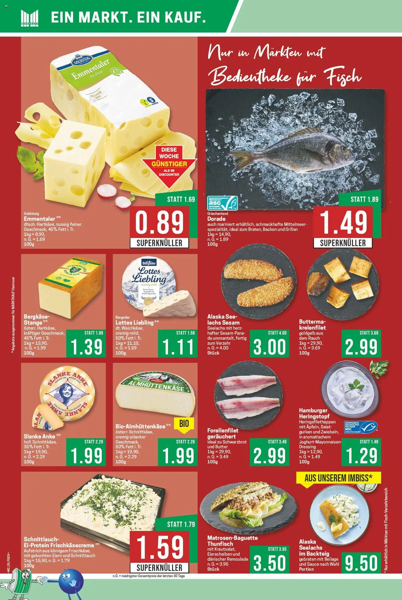 Marktkauf Prospekt 	 – gültig ab 05.01.2026 | Seite: 8 | Produkte: Dorade, Butter, Dressing, Fisch