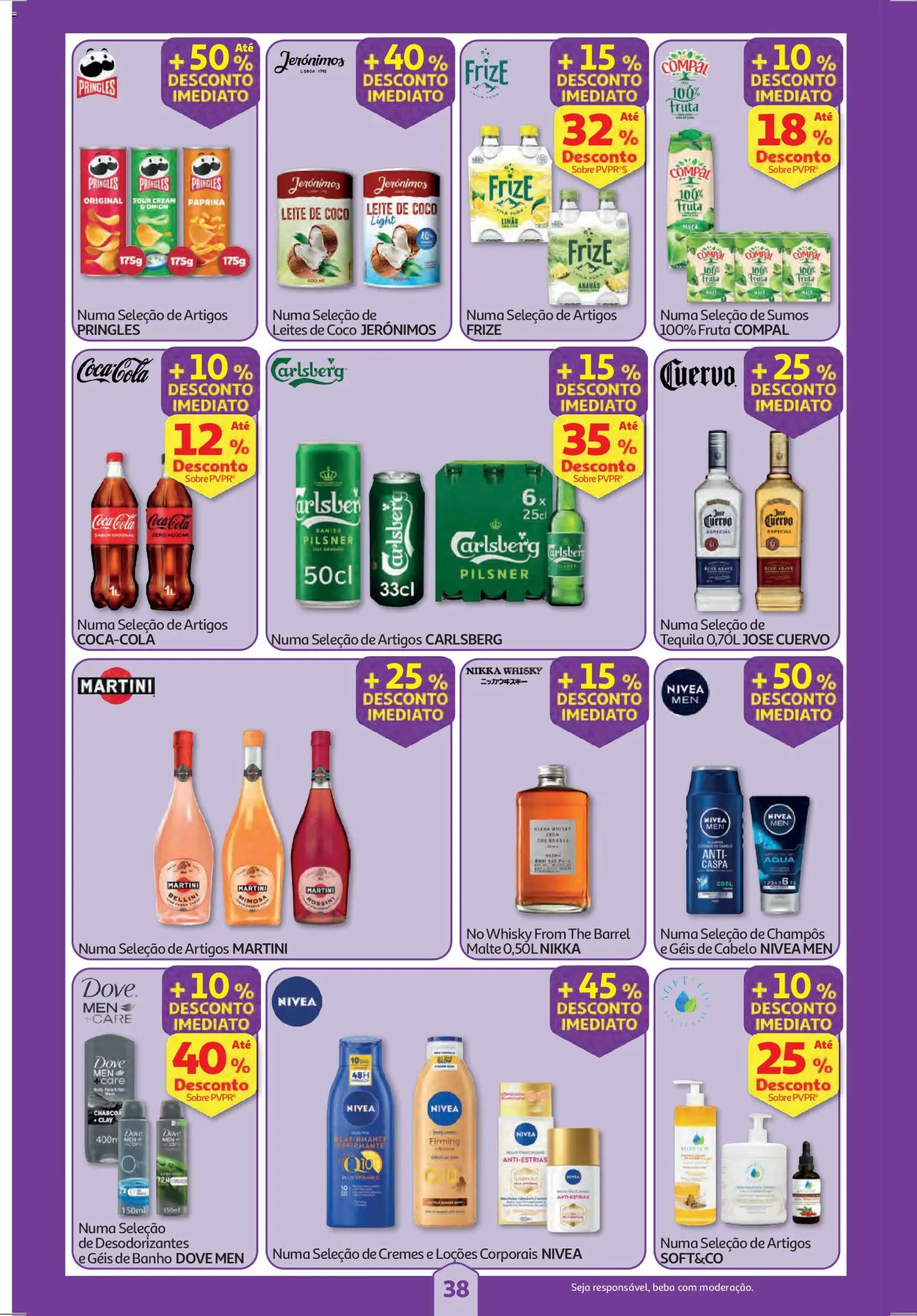 Auchan folheto │ válido de 04.12.2025 | Página: 38 | Produtos: Whisky, Tequila, Açúcar, Truta