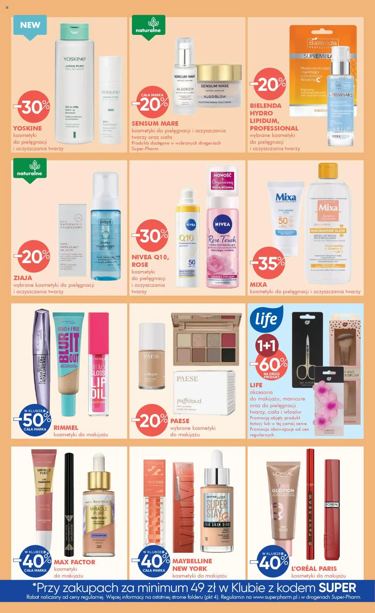 Super-pharm Gazetka od 04.08.2025 | Strona: 8 | Produkty: Kosmetyki, Puder, Maska, Krem
