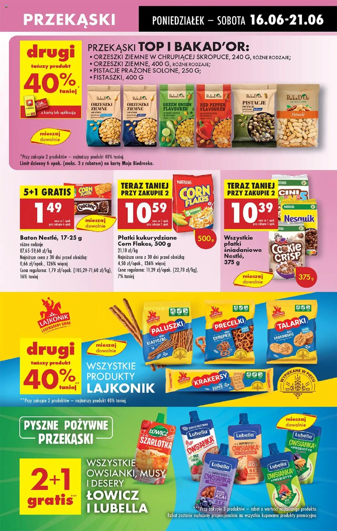 Biedronka gazetka od 16.06.2025 | Strona: 51 | Produkty: Magnetic, Ciastka mafijne, Kinder Bueno, Cukierki