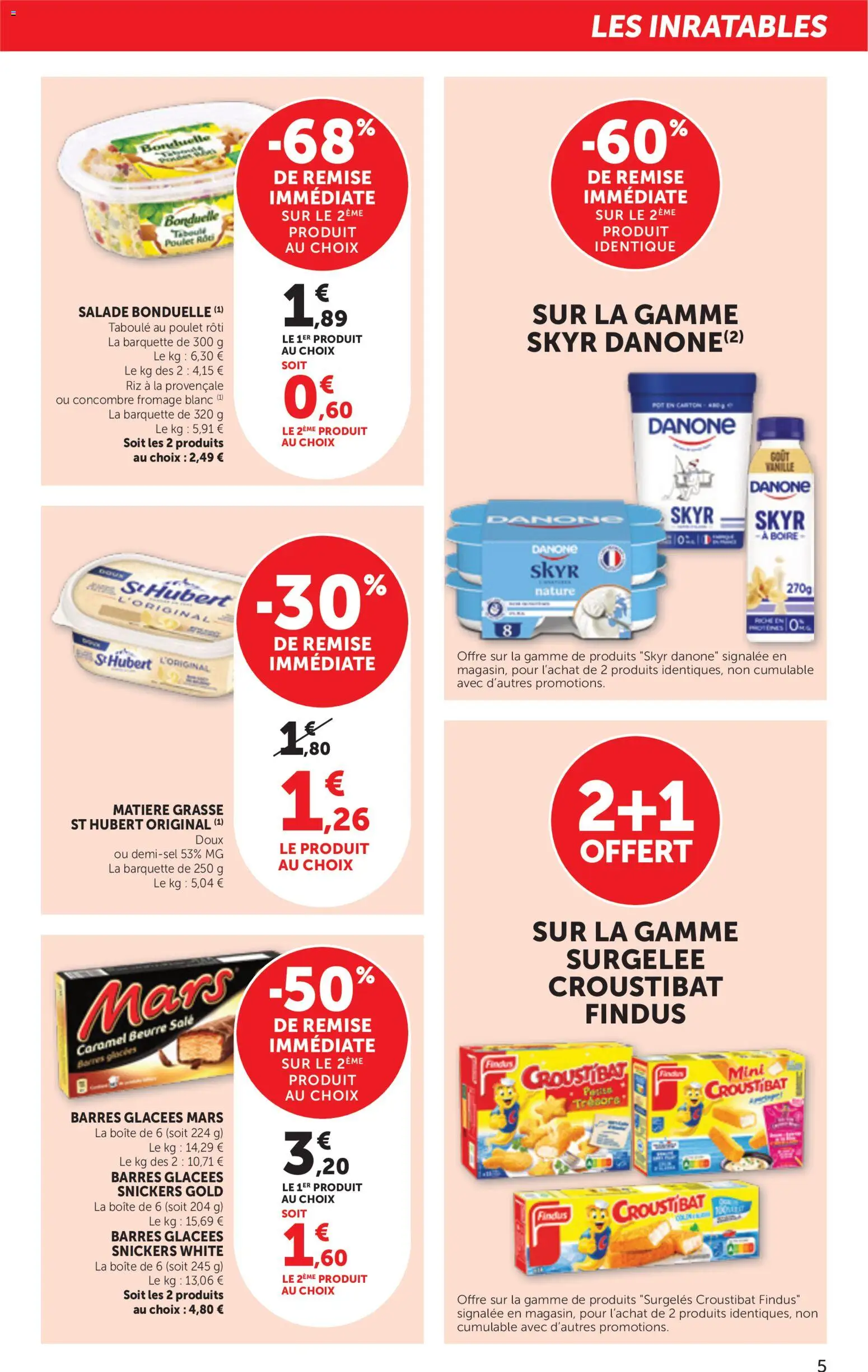 {H1} | Page: 5 | Produits: Salade, Concombre, Fromage blanc, Skyr