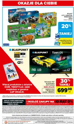 Pogląd oferty "Carrefour Gazetka" - ważna od 23.02.2026 | Strona: 38 | Produkty: Telewizor, Audio, Lego, Tekstylia