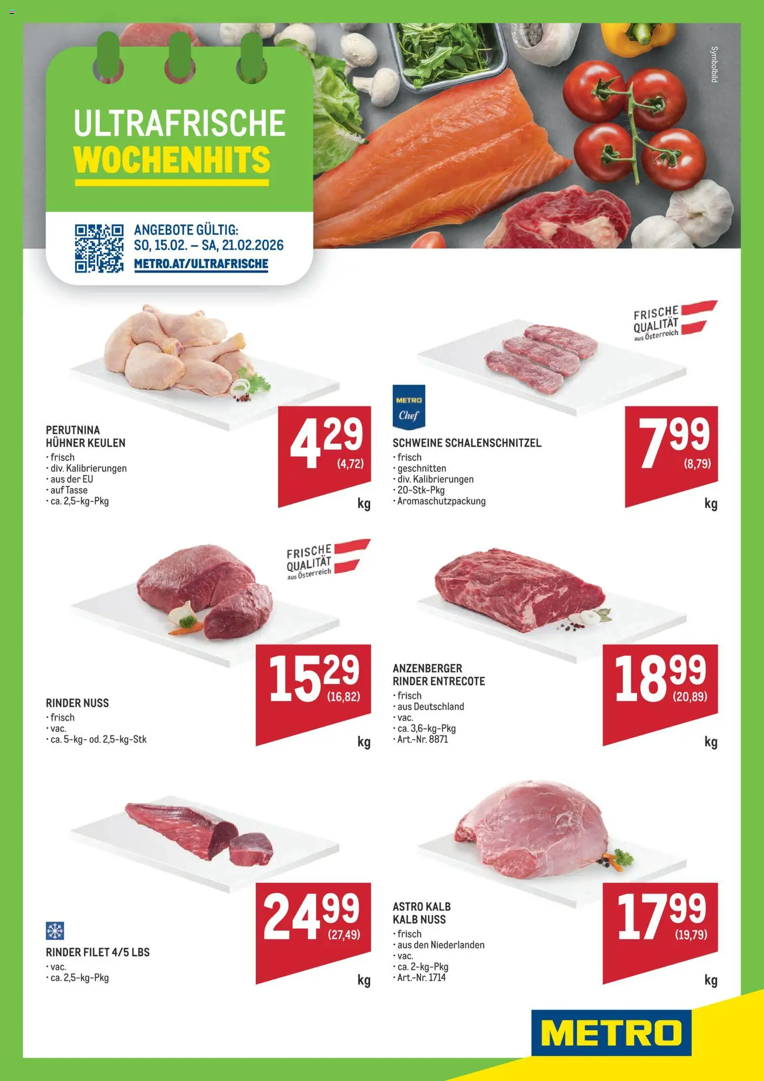 Metro Angebote Wochenhits gültig ab 15.02.2026 | Seite: 1