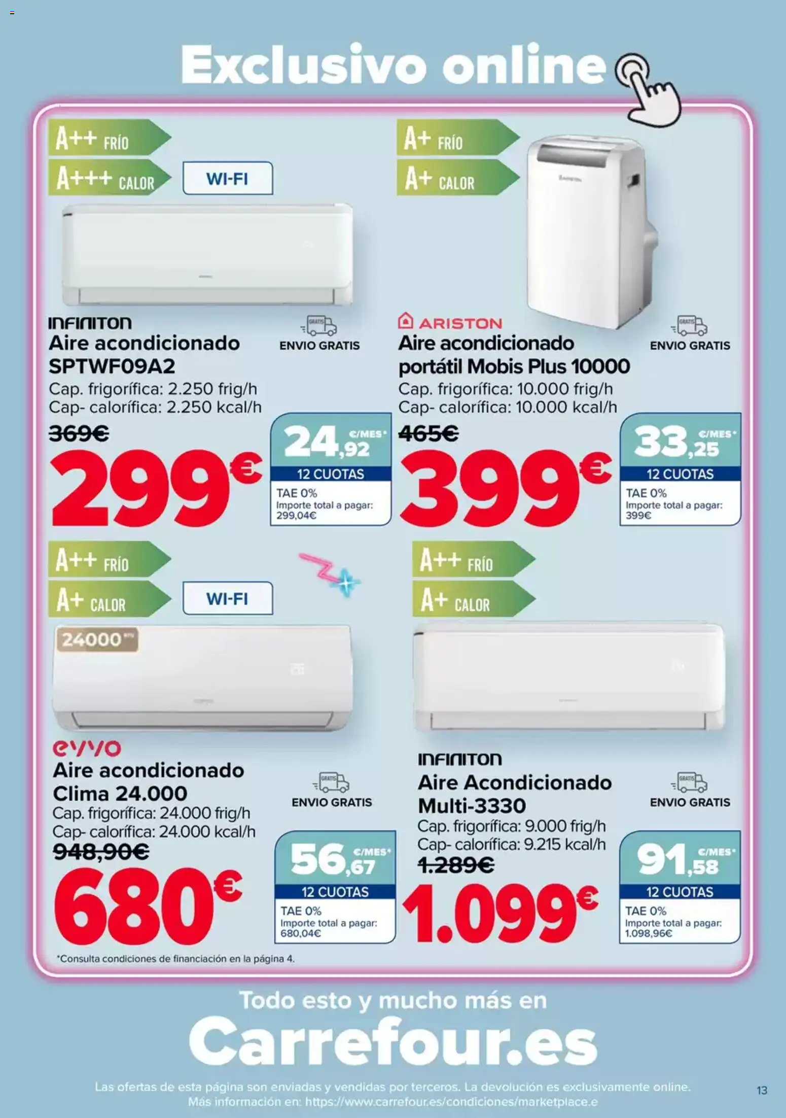 Carrefour Aire Acondicionado │ válido desde el 28.04.2026 | Página: 13 | Productos: Aire acondicionado