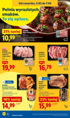 Pogląd oferty "RZEŹNIK Polski kurczak - medaliony z fileta z piersi, 700 g medalionów z fileta z piersi kurczaka" - ważna od 05.03.2026 | Strona: 40