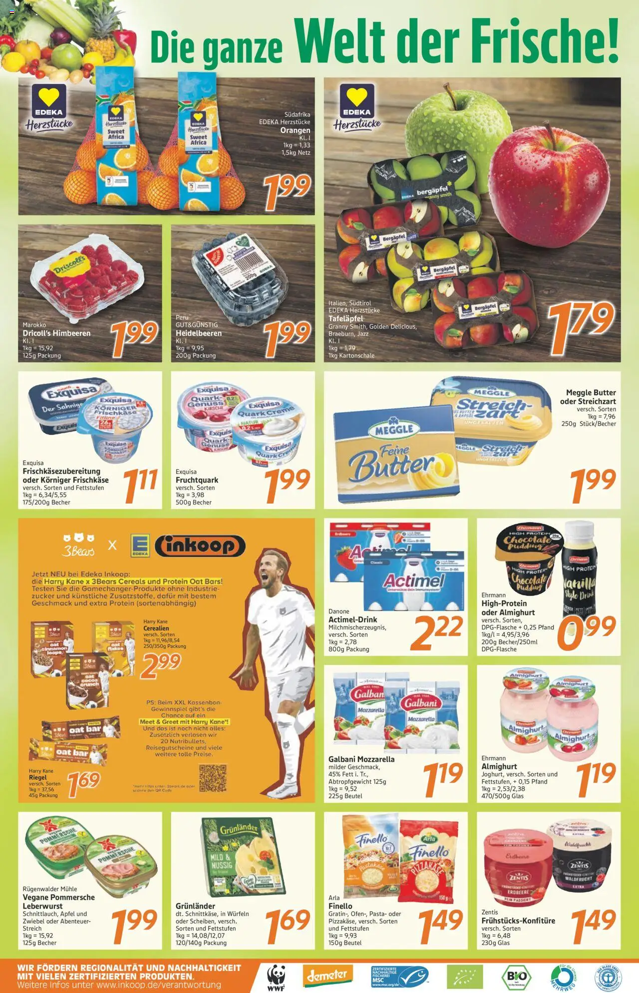 Inkoop Prospekt 	 – gültig ab 13.10.2025 | Seite: 2 | Produkte: Äpfel, Creme, Exquisa, Pasta
