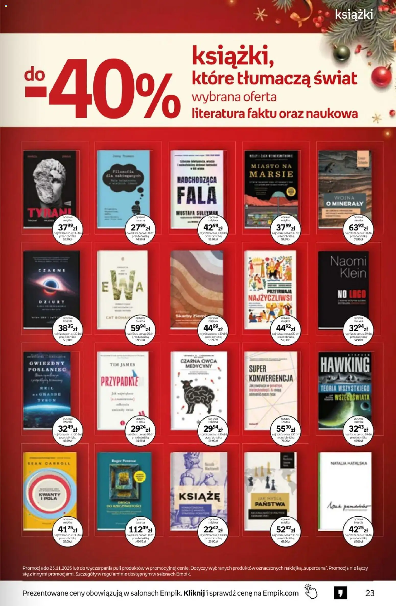 Empik Black Friday od 12.11.2025 | Strona: 23 | Produkty: Książki