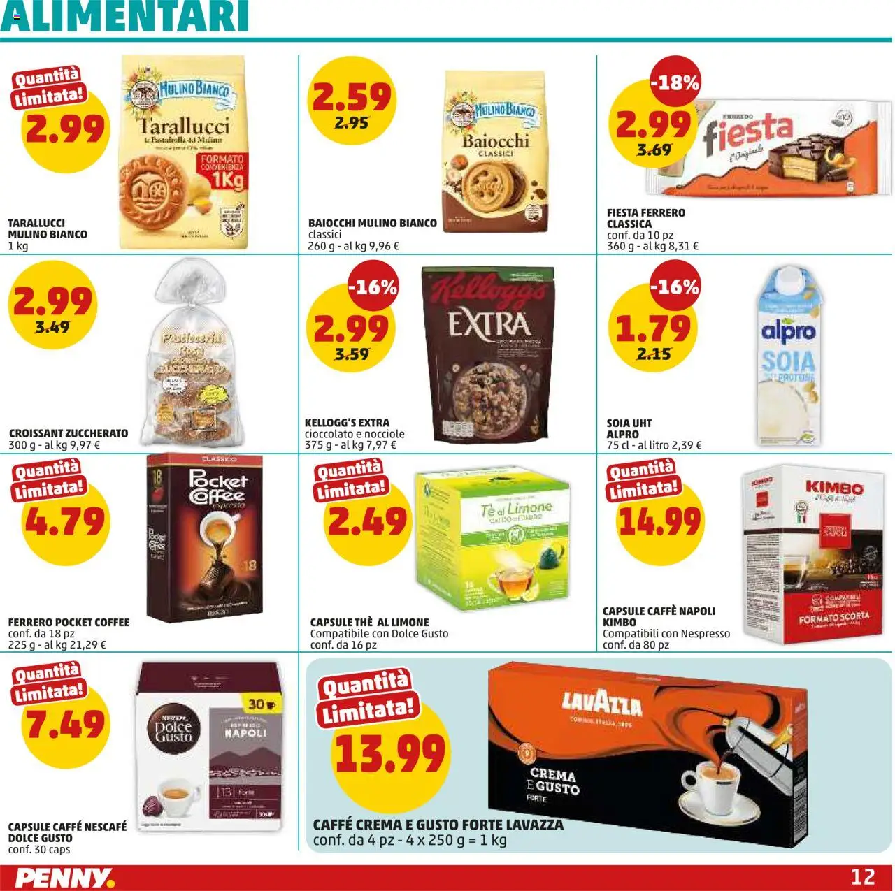 Volantino PENNY del 23.10.2025 | Pagina: 12 | Prodotti: Nocciole, The, Croissant, Lavazza