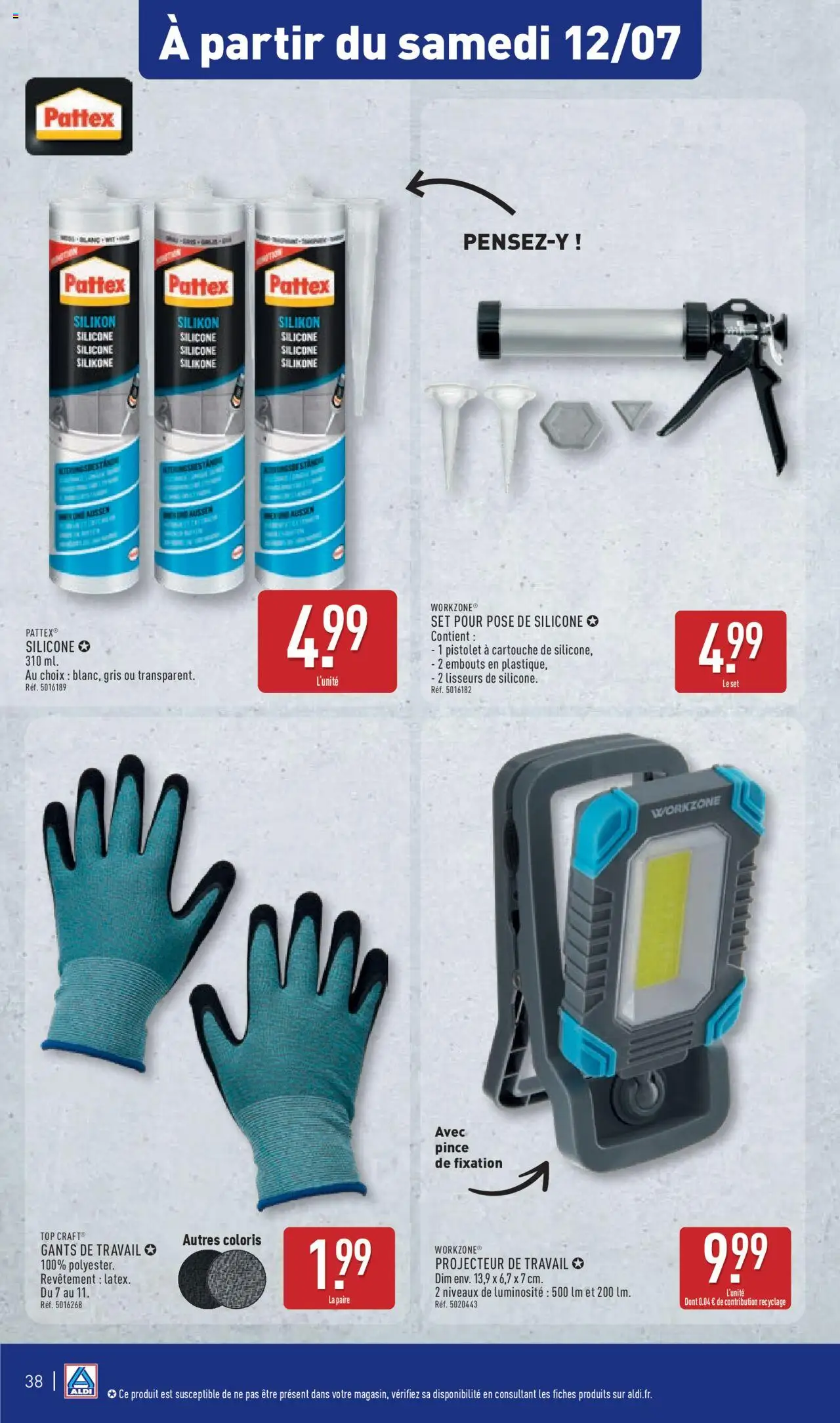  | Page: 40 | Produits: Projecteur, Cartouche, Gants