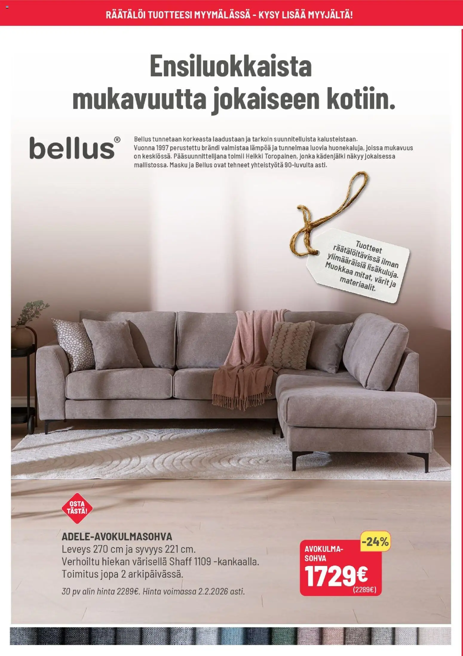 Masku tarjoukset – voimassa 20.01.2026 alkaen | Sivu: 6 | Tuotteet: Sohva