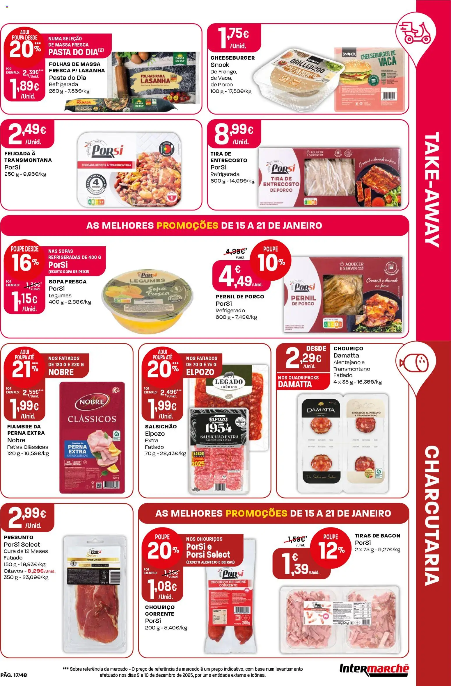 Intermarché folheto │ válido de 15.01.2026 | Página: 17 | Produtos: Forno, Chouriço, Carne, Massa