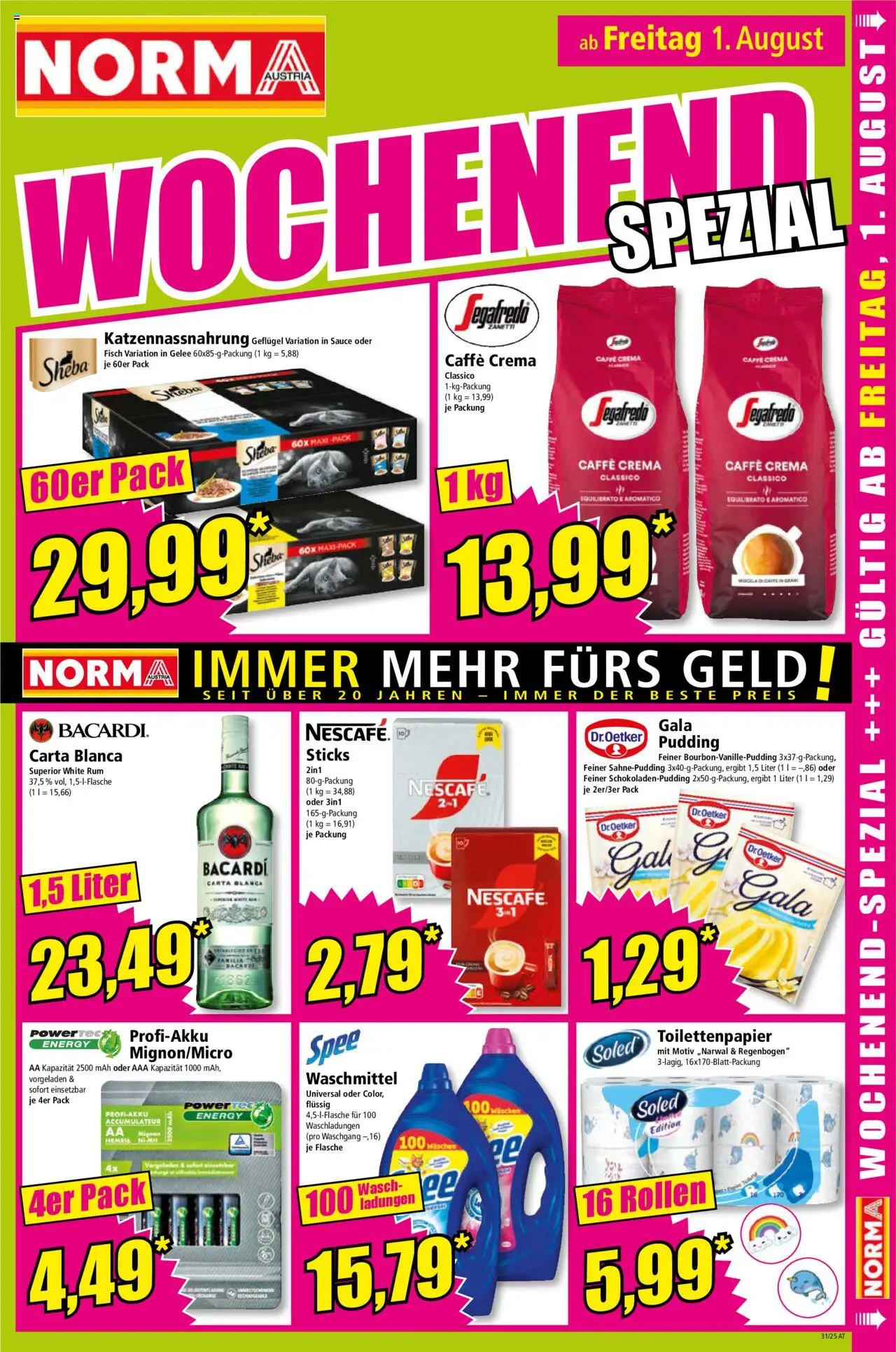 Norma Flugblatt gültig ab 28.07.2025 | Seite: 15 | Produkte: Fisch, Waschmittel