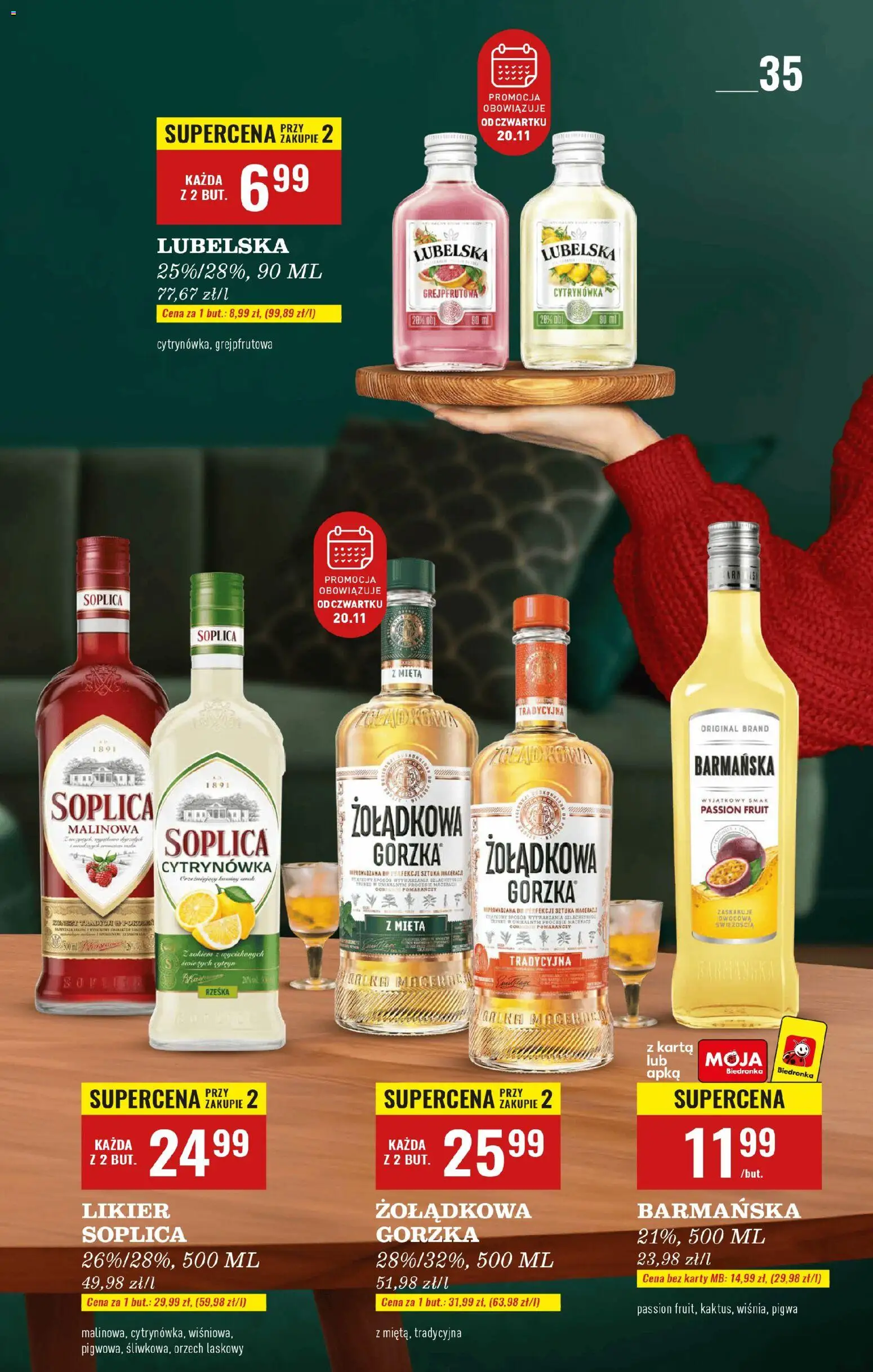 Biedronka gazetka - Czas na toast od 17.11.2025 | Strona: 35 | Produkty: Karta, Pigwa, Mięta