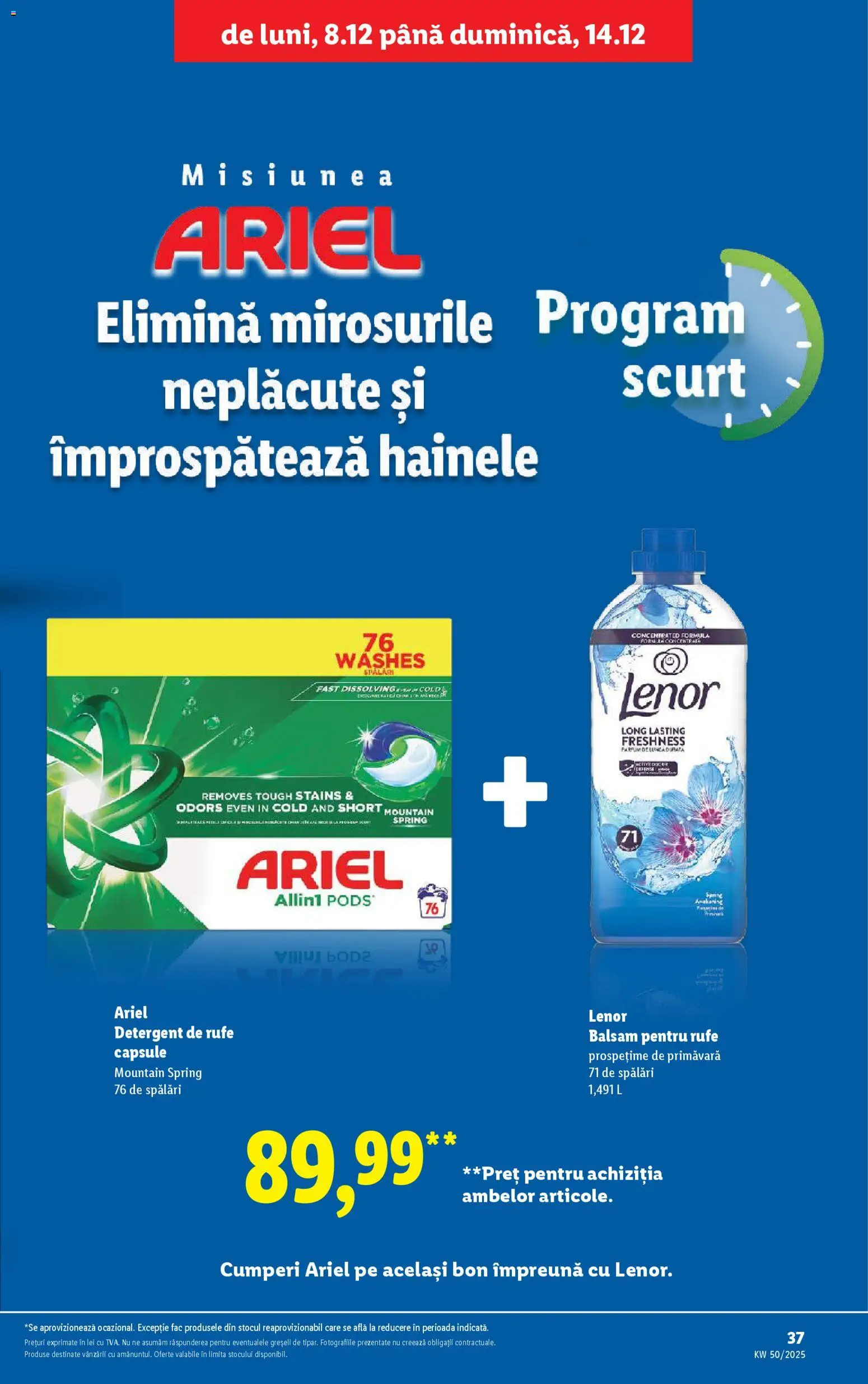 Noul catalog Lidl – valabil de la 08.12.2025 | Pagină: 37 | Produse: Parfum, Balsam, Yorgan, Detergent