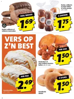  | Pagina: 8 | Producten: Brood, Donuts, Zak, Bolletjes