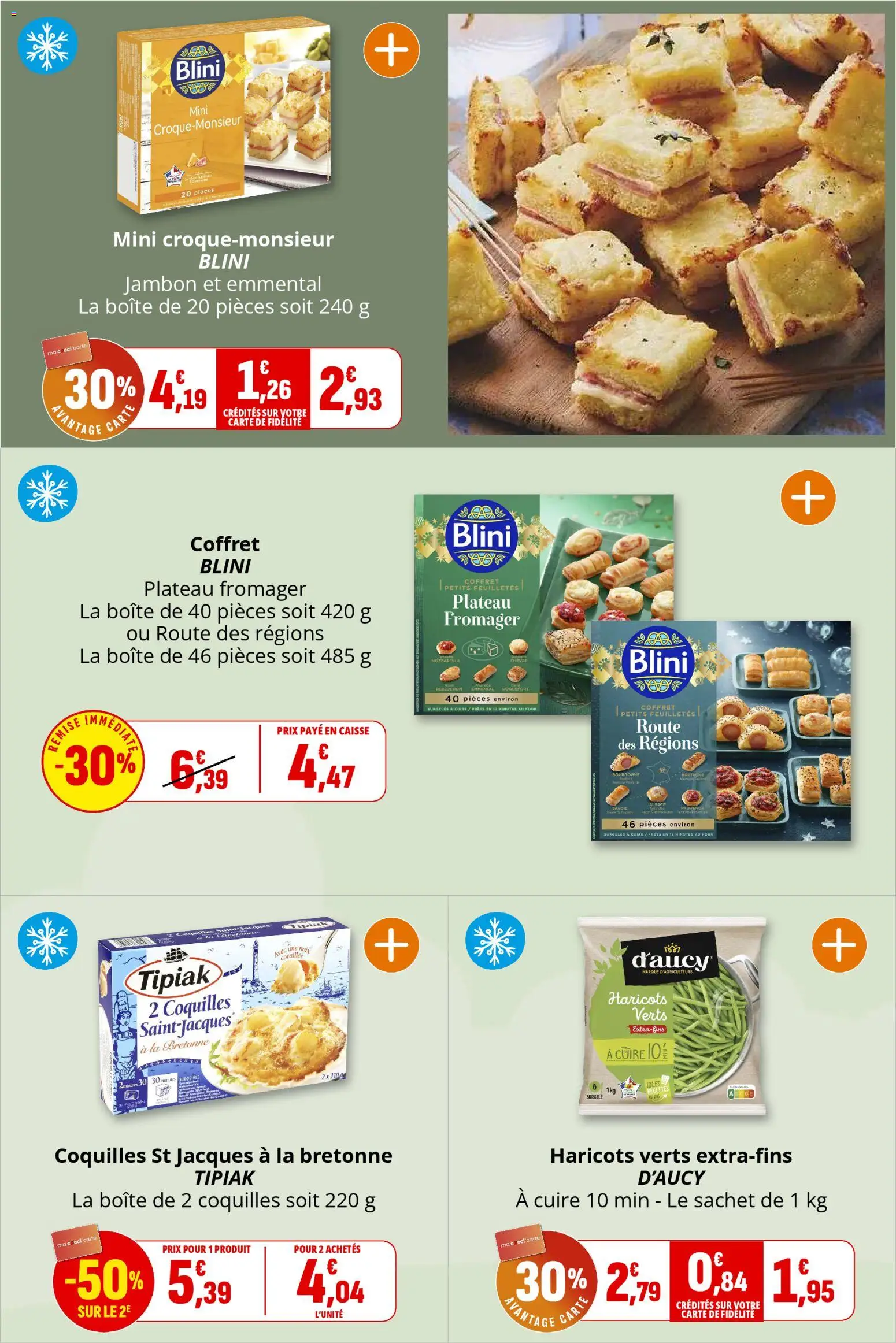 {H1} | Page: 9 | Produits: Reblochon, Four, Haricots verts, Emmental