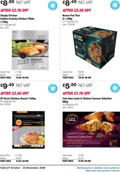 Preview of Costco - ENGLAND ONLY valid from 27.10.2025 | Page: 8 | Products: Chicken, Chicken breast, Chicken fillets, Oven
