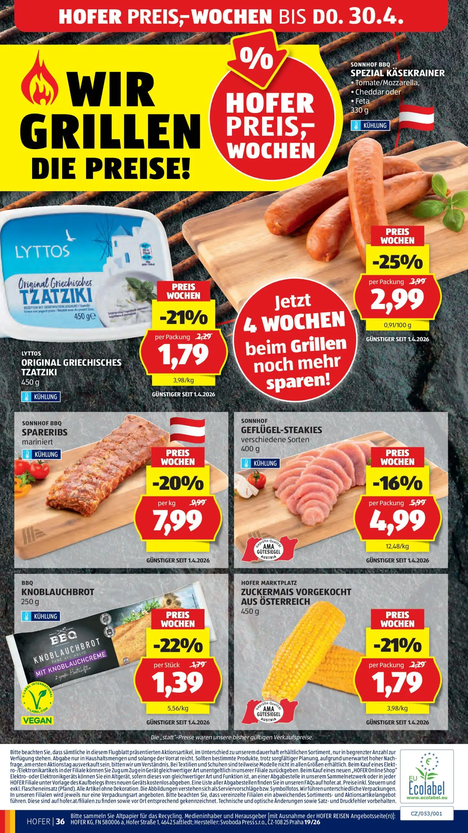 Hofer Flugblatt gültig ab 29.04.2026 | Seite: 42 | Produkte: Joghurt