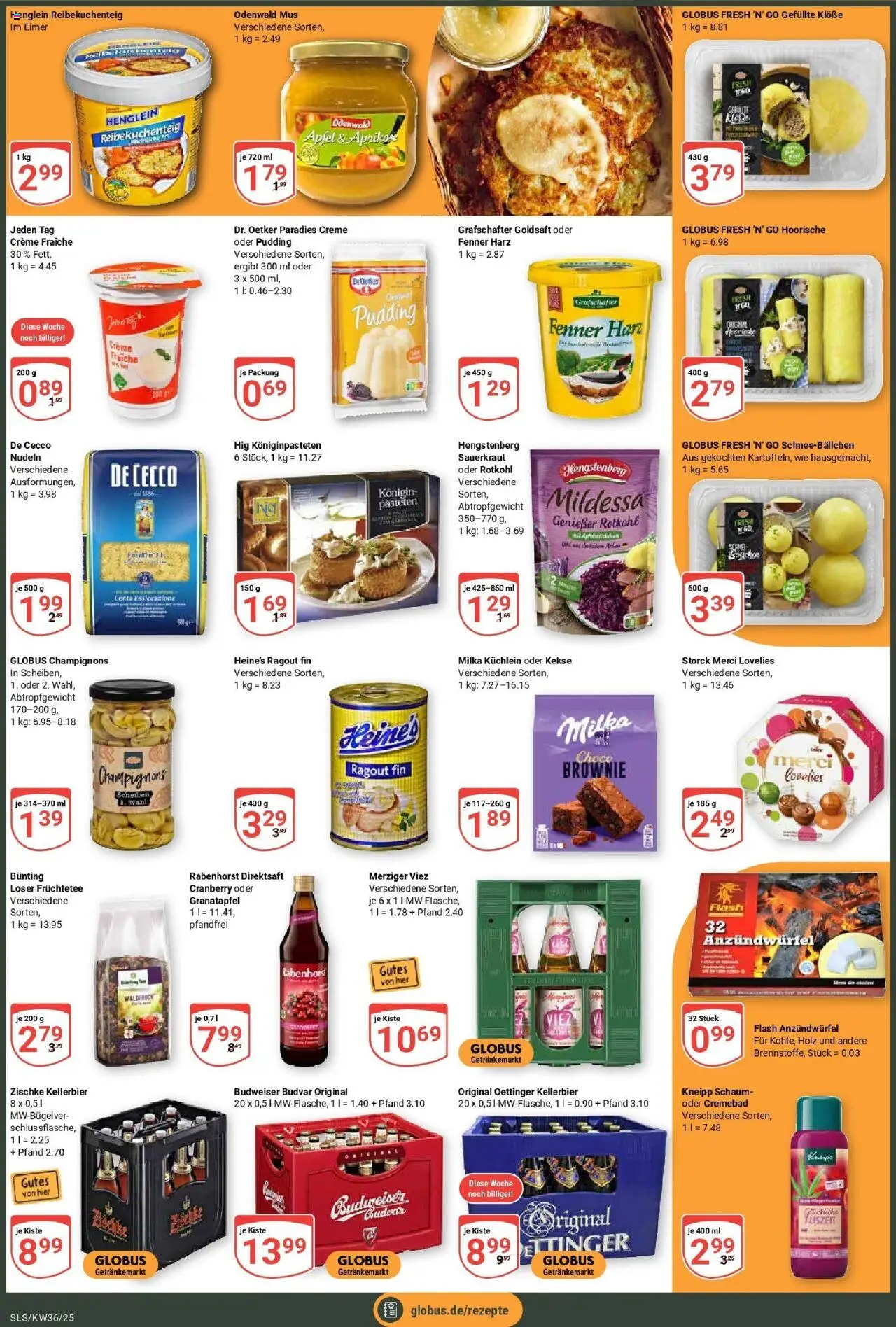 Globus prospekt Saarlouis	 – gültig ab 01.09.2025 | Seite: 2 | Produkte: Granatapfel, Rotkohl, Pudding, Champignons