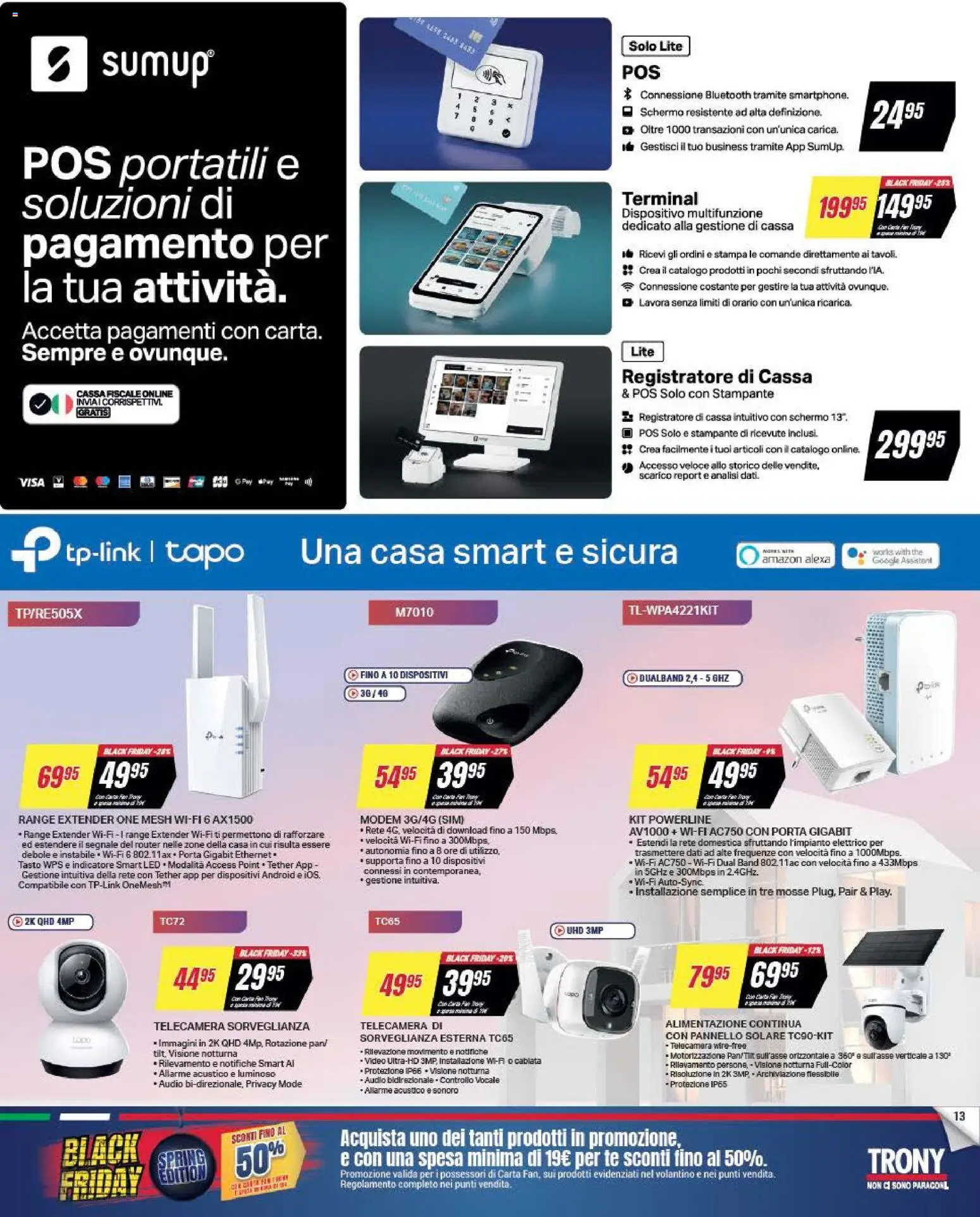 Volantino Trony volantino Calabria del 19.03.2026 | Pagina: 13 | Prodotti: Schermo, Tè, The, Video