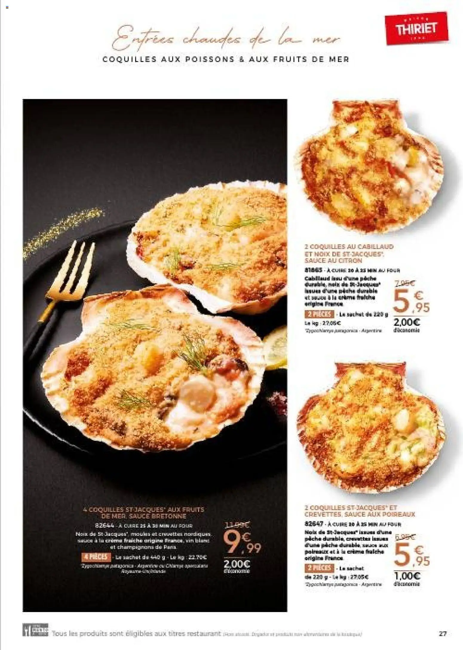 {H1} | Page: 27 | Produits: Fruits de mer, Citron, Four, Noix