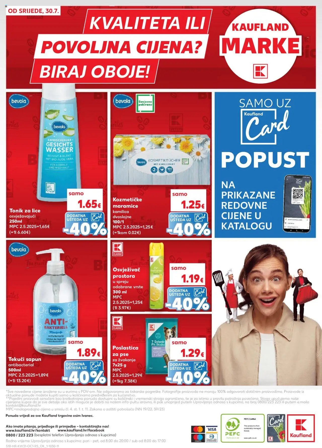Kaufland katalog | vrijedi od 30.07.2025 | Stranica: 18 | Proizvodi: Tonik za lice, Sapun, Osvježivač prostora, Tonic
