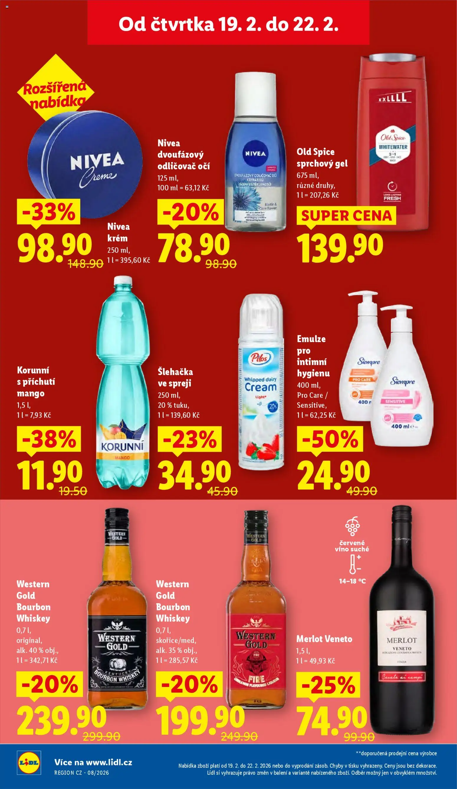 Lidl leták od 19.02.2026 | Strana: 18 | Produkty: Mango, Krém, Old Spice, Odličovač očí