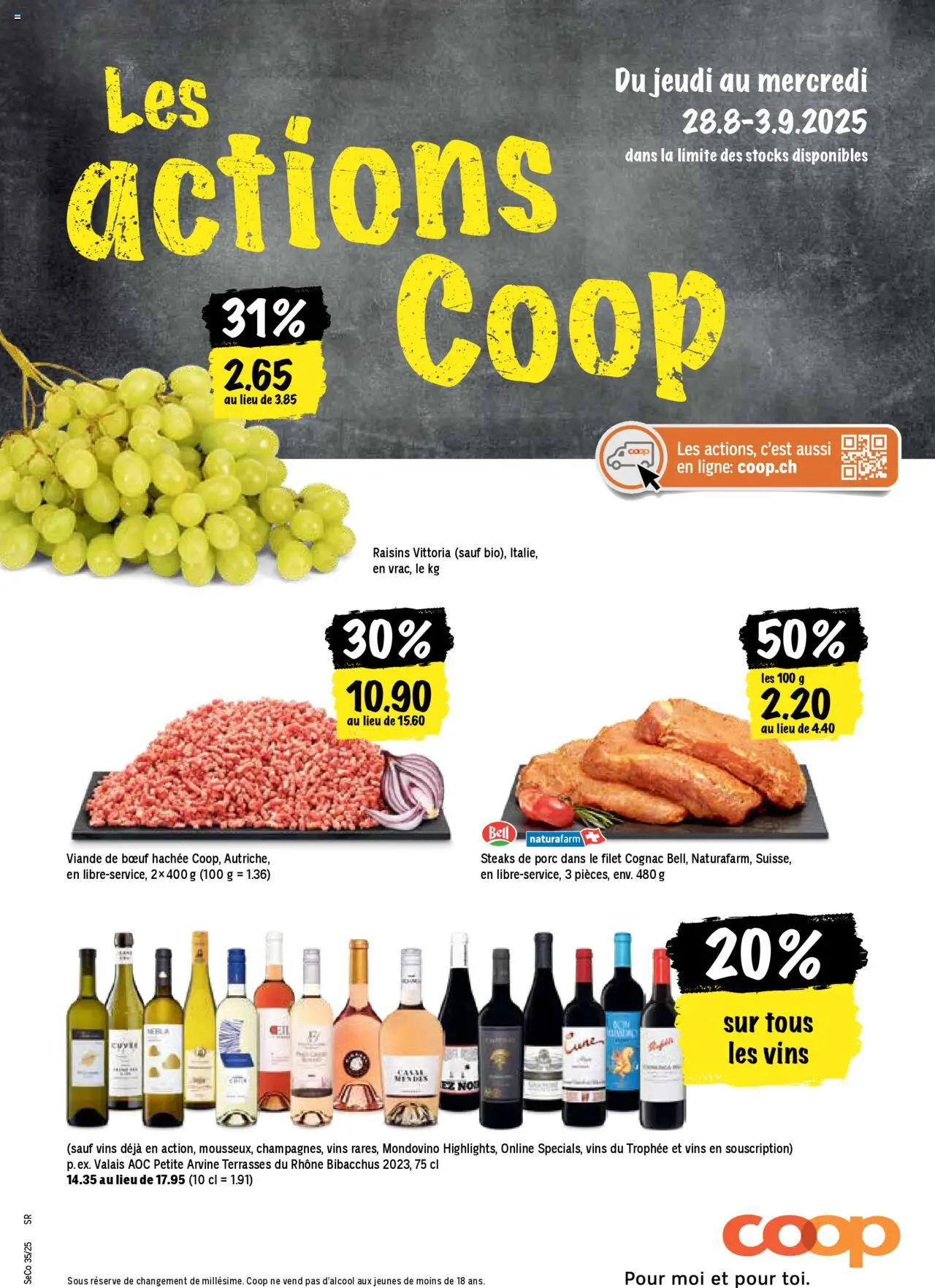 Coop - Les actions de la semaine ab 28.08.2025 | Seite: 1