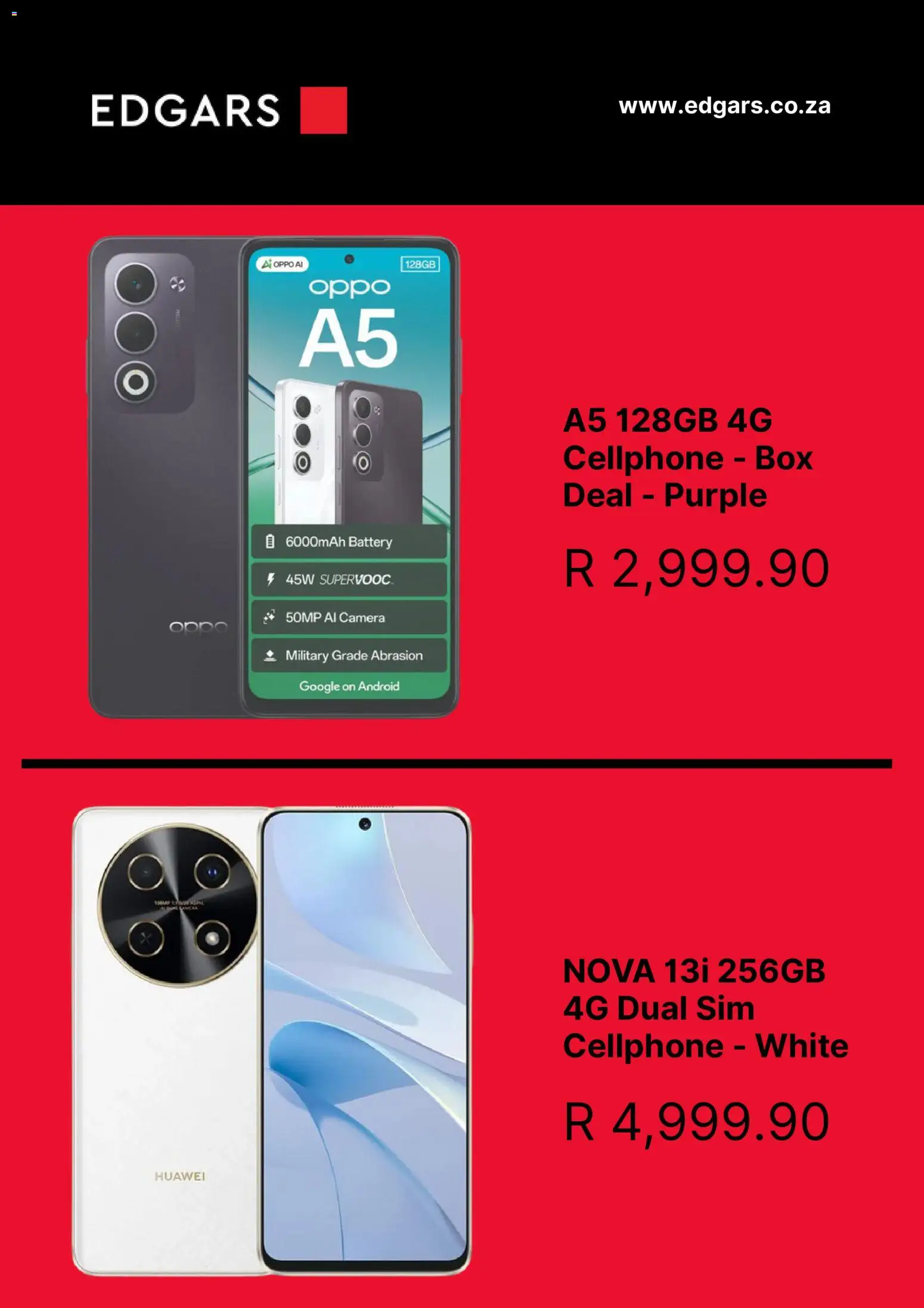 New Edgars catalogue – valid from 28.11.2025 | Page: 2 | Products: Sim, Camera, Box, Battery