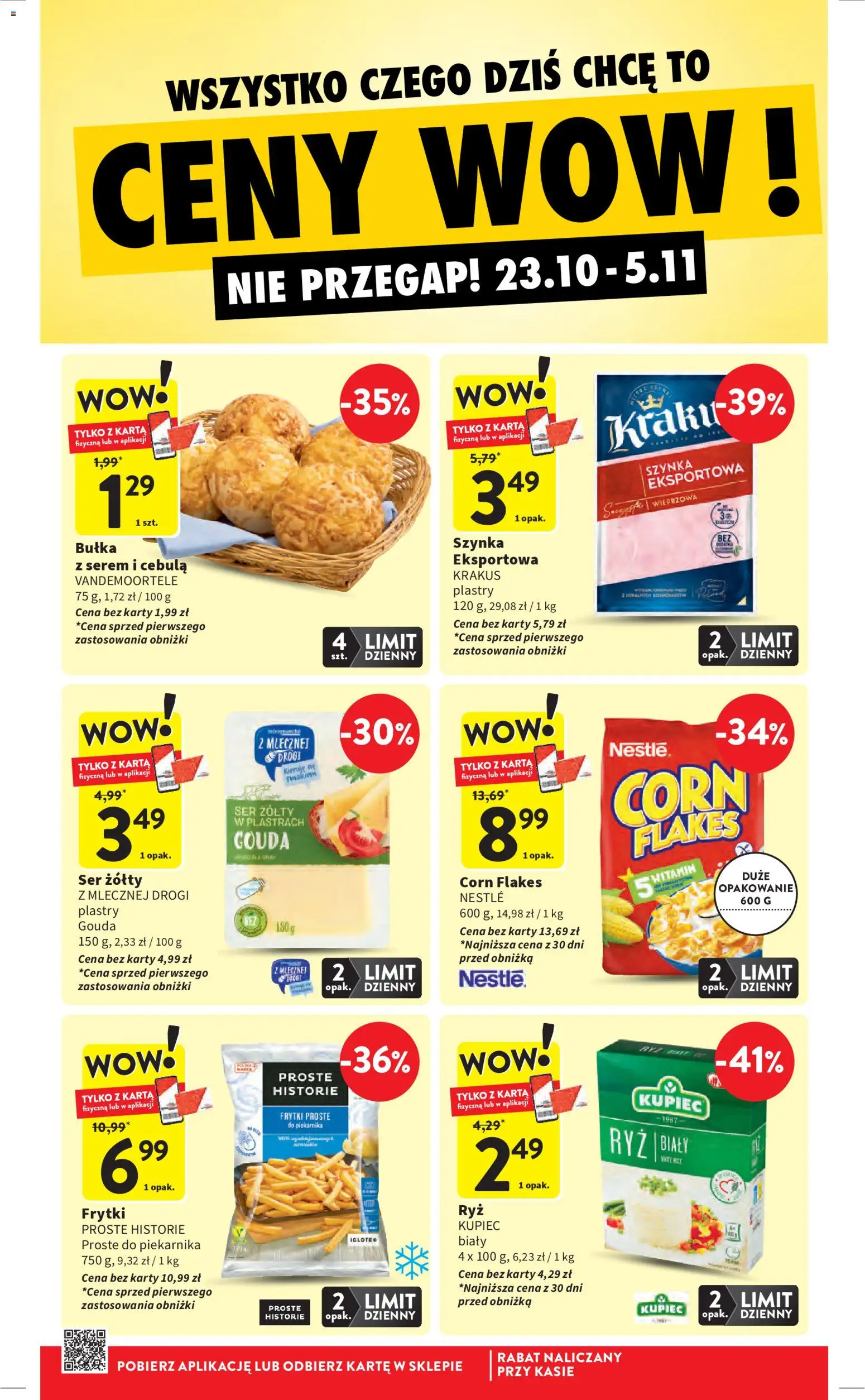 Intermarche Gazetka od 30.10.2025 | Strona: 10 | Produkty: Ser żółty, Ser, Ryż, Frytki