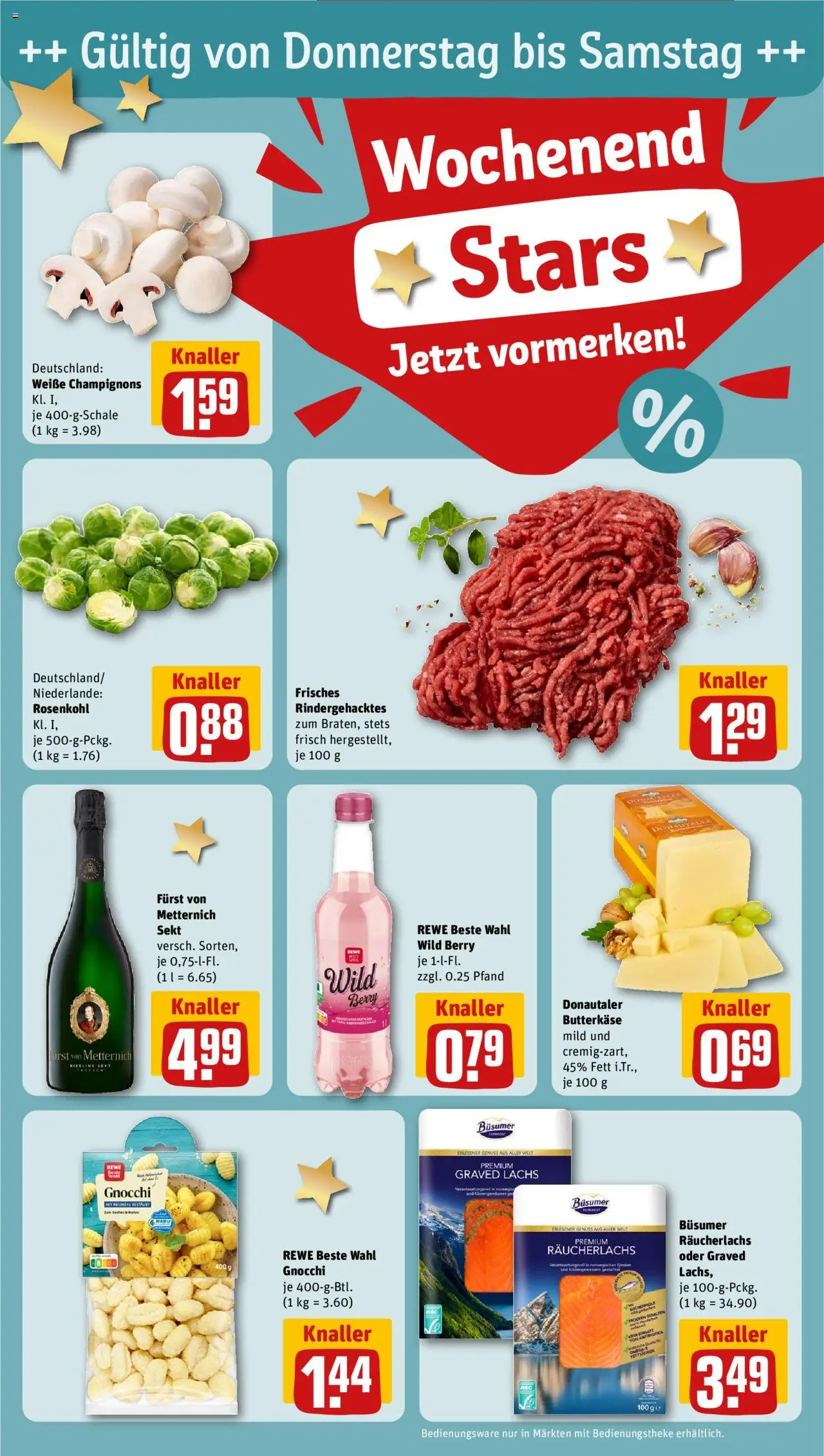 Rewe ihr Kaufpark Prospekt 	 – gültig ab 13.10.2025 | Seite: 24 | Produkte: Furst von metternich, Sekt, Champignons, Lachs