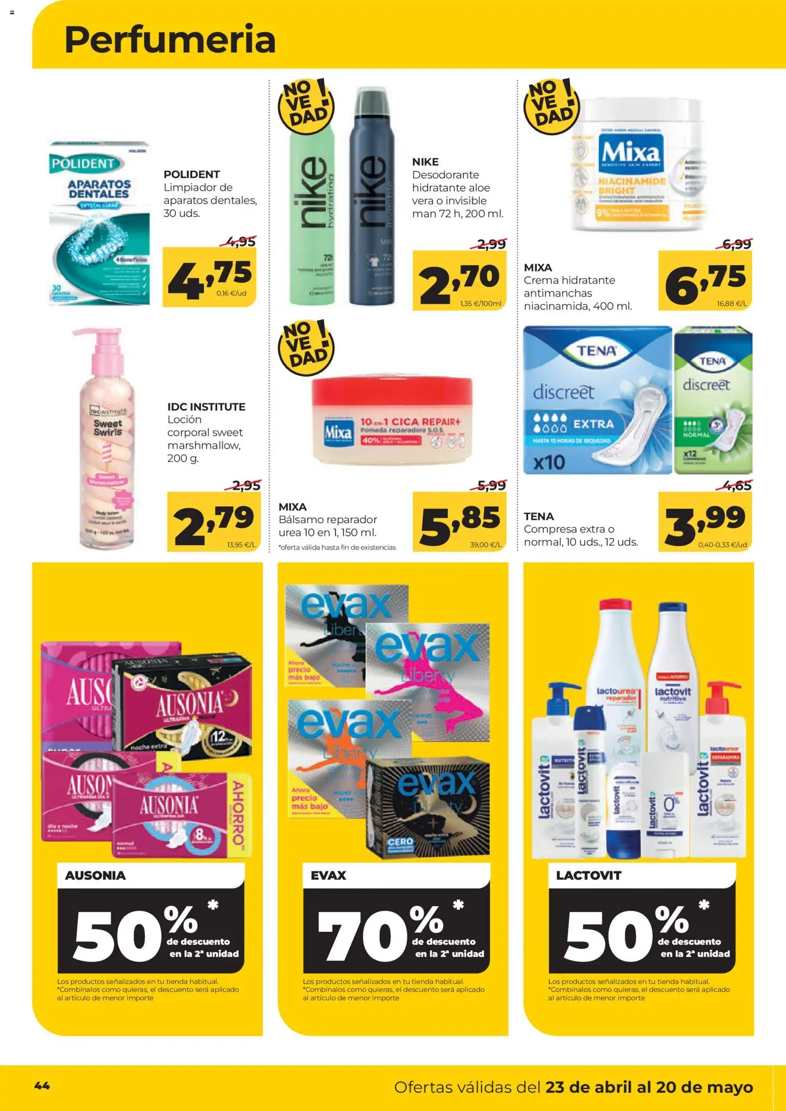 Alimerka folleto Asturias │ válido desde el 23.04.2026 | Página: 46 | Productos: Desodorante, Crema, Crema hidratante