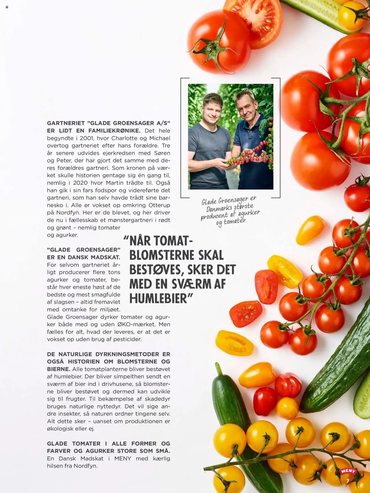 Meny Tilbudsavis gyldig fra 01.08.2025 | Side: 7 | Produkter: Tomater, Agurker, Søm