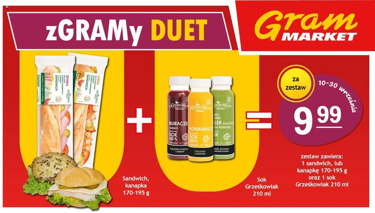 Gram Market Gazetka - Niesłychanie Niskie Ceny od 10.09.2025 | Strona: 9 | Produkty: Sos czosnkowy, Sandwich, Majonez, Sos