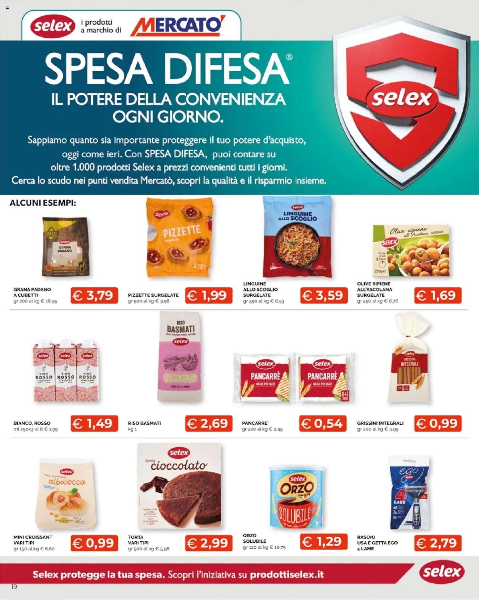 Volantino Mercatò del 23.04.2026 | Pagina: 19 | Prodotti: Riso Basmati, Cioccolato, Olive, Grissini