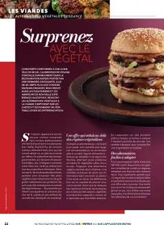 METRO - Prévisualisation de METRO #Restauration rapide valide à partir de 24.04.2025 | Page: 22 | Produits: Salade, Mais, Table, Viande