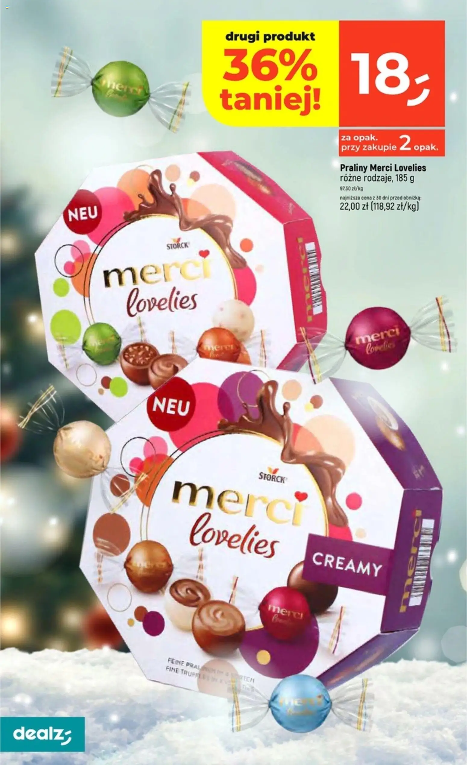 Dealz Gazetka od 08.12.2025 | Strona: 18 | Produkty: Praliny, Merci