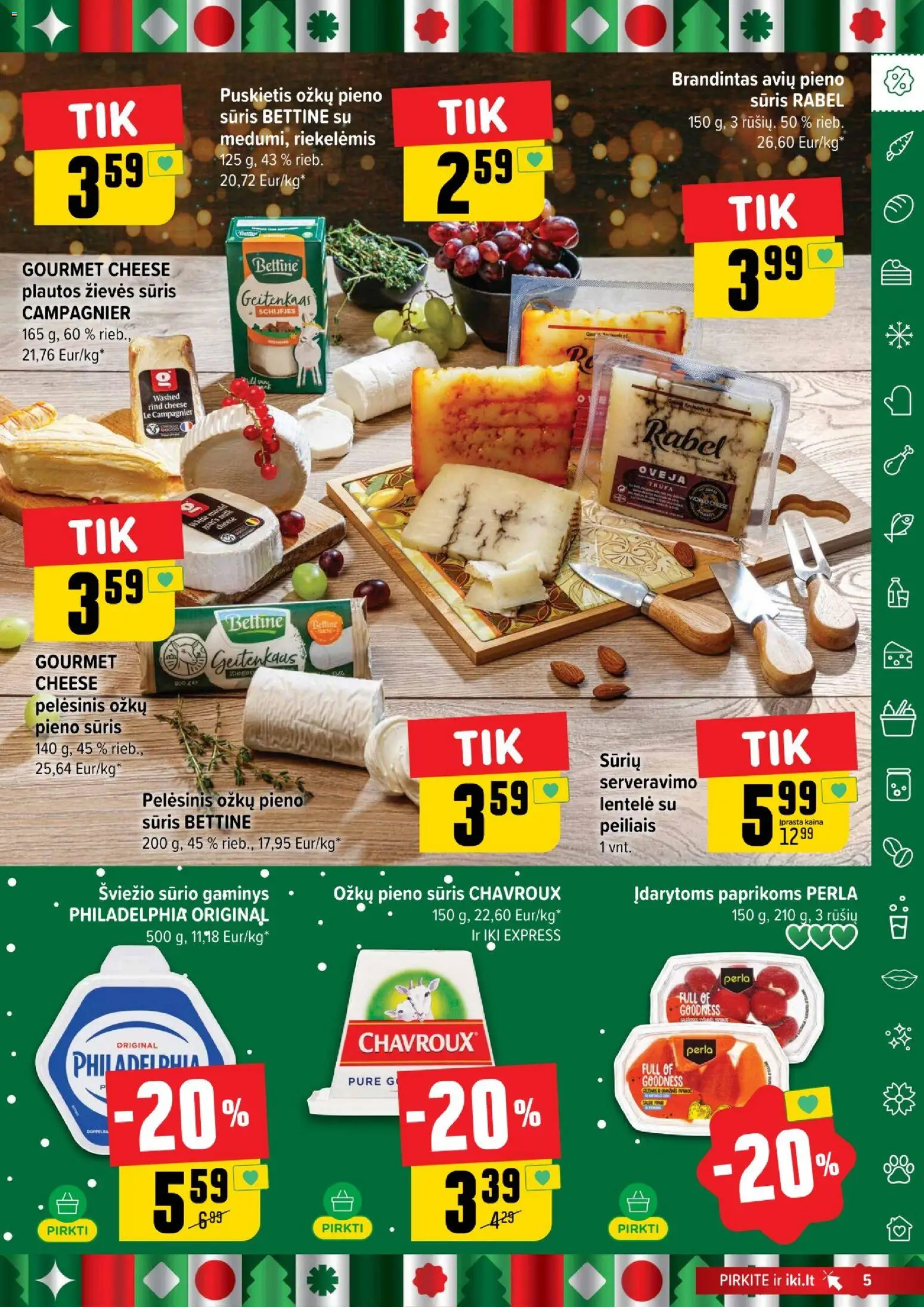 IKI akcijos nuo 08.12.2025 | Puslapis: 5 | Prekių: Sūris